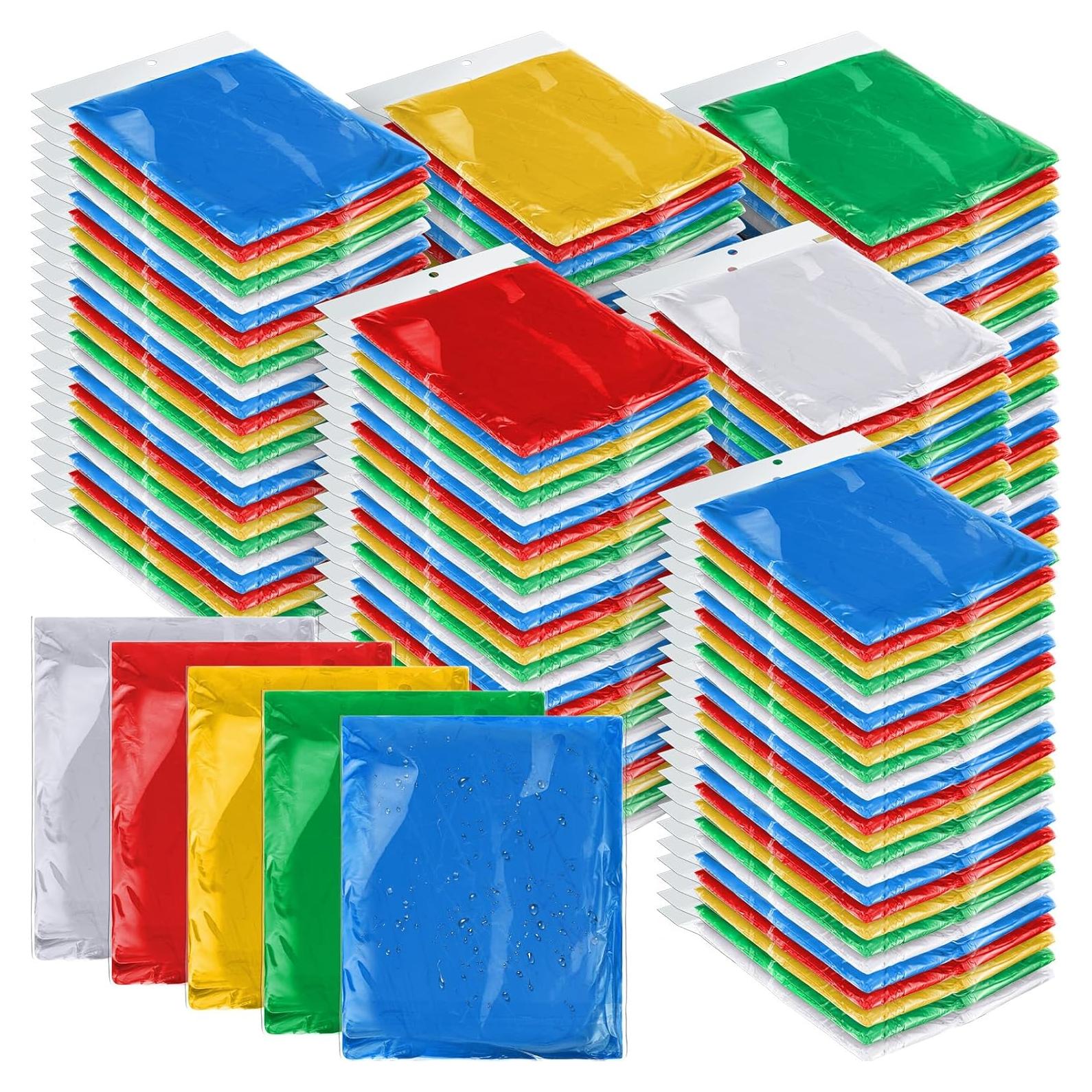 Ponchos de Lluvia Desechables Hercicy 300 Pcs Adultos