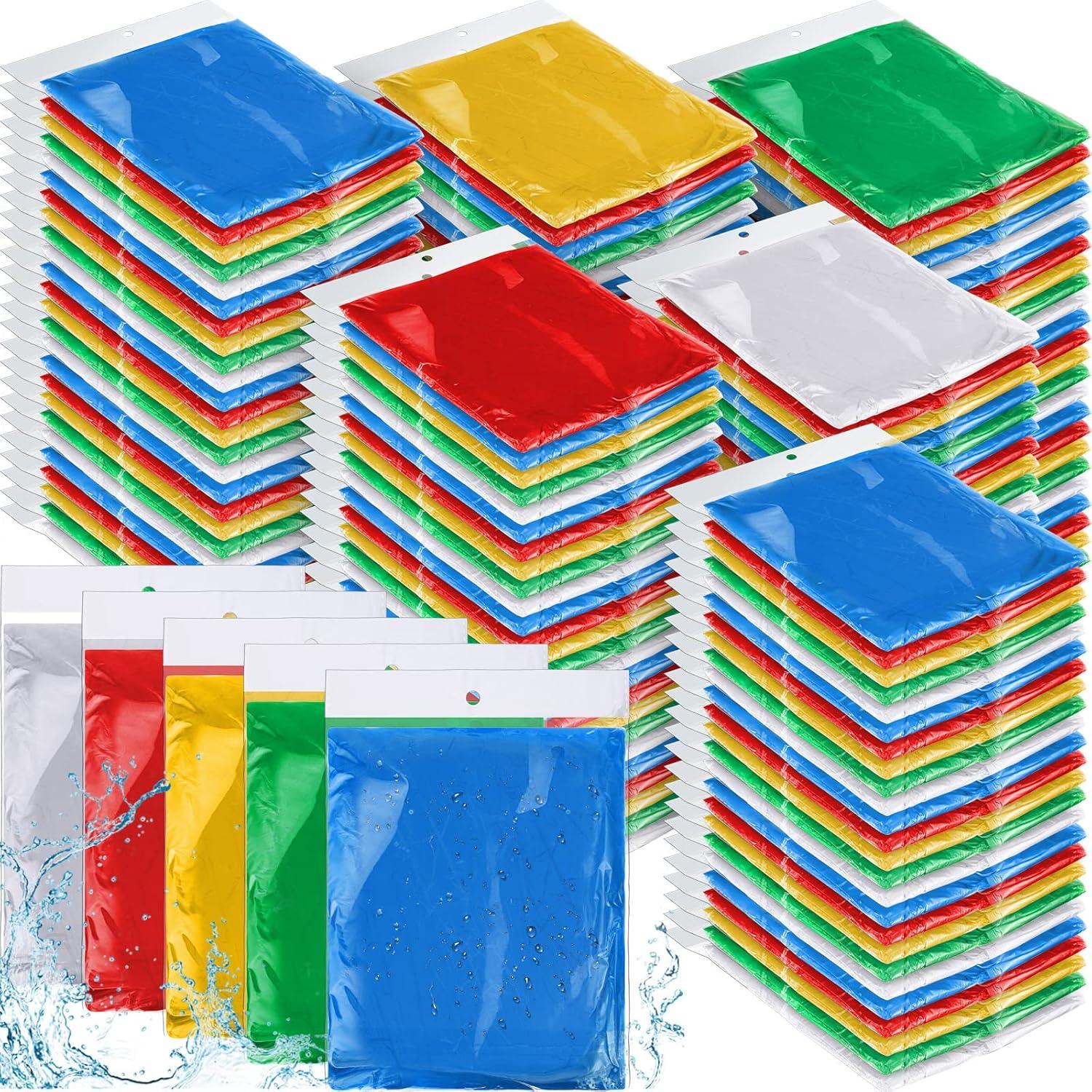 Ponchos de Lluvia Desechables Hercicy 300 Pcs Adultos