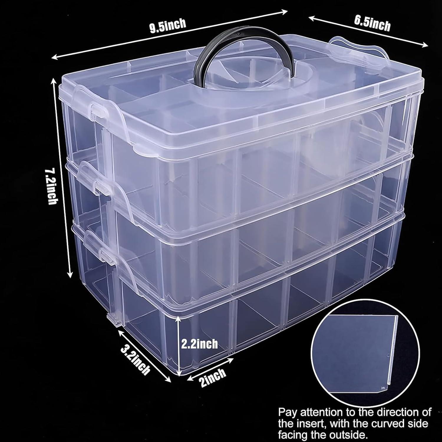 Caja de Almacenamiento Apilable SGHUO 3 Niveles 30 Compartimentos