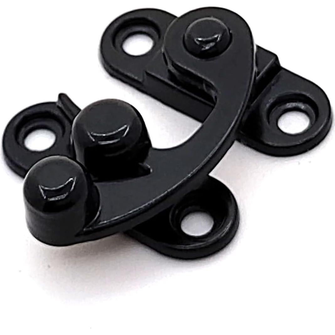 Cierre Antiguo RUIAN Gancho Derecho 33x28mm Negro 2 Pcs