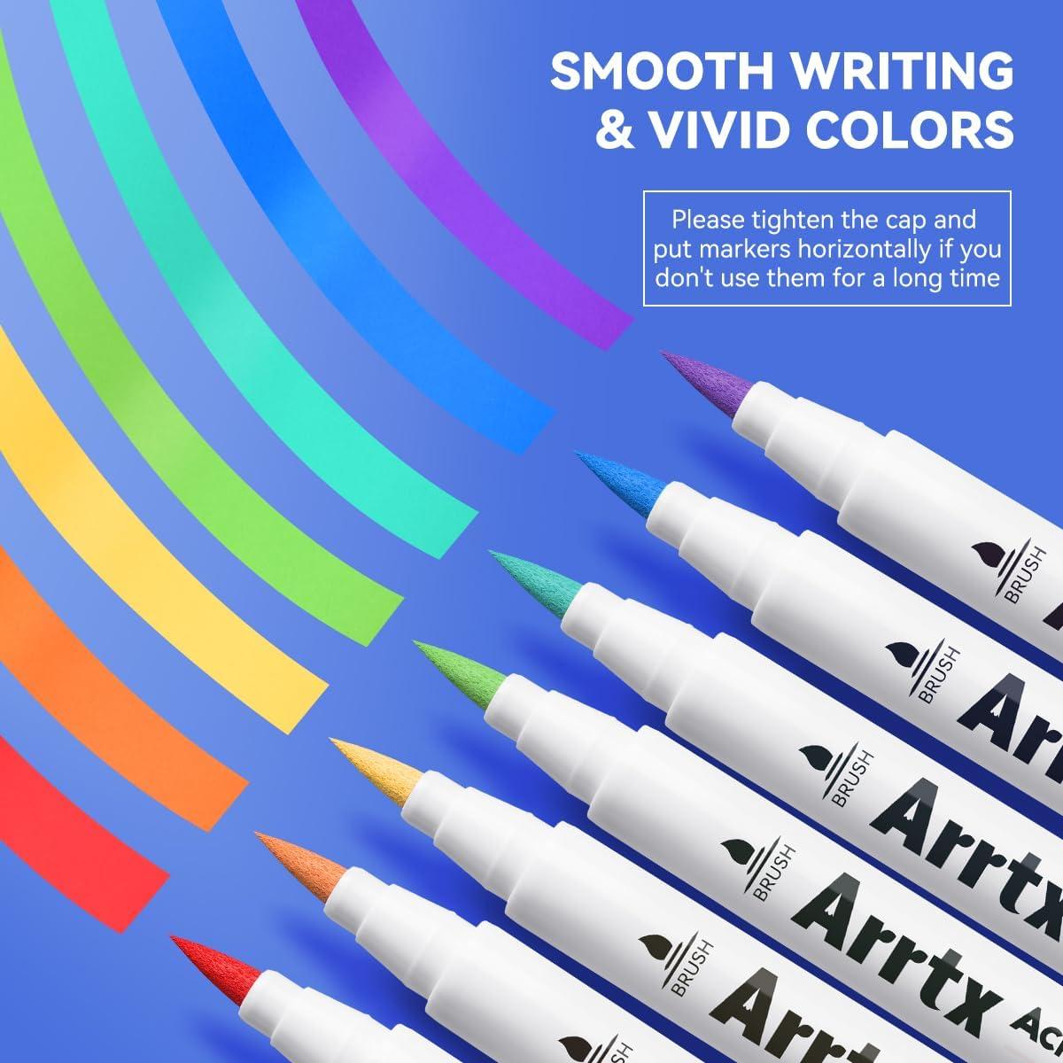 Marcadores de Pintura Acrílica Arrtx 30B - 30 Colores Vibrantes