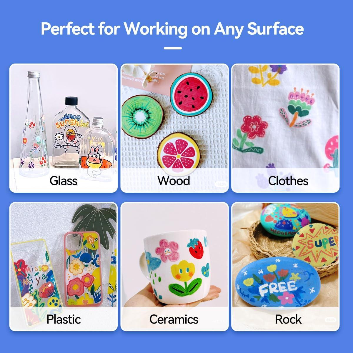 Marcadores de Pintura Acrílica Arrtx 30B - 30 Colores Vibrantes