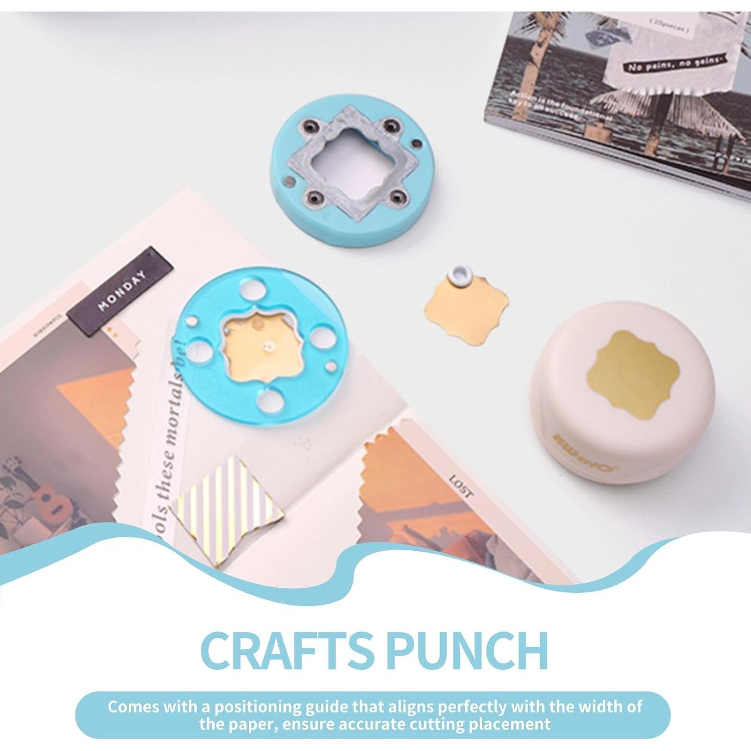 Troqueladora de Manualidades Cyrank - Esquinas Redondeadas, 4 Hojas