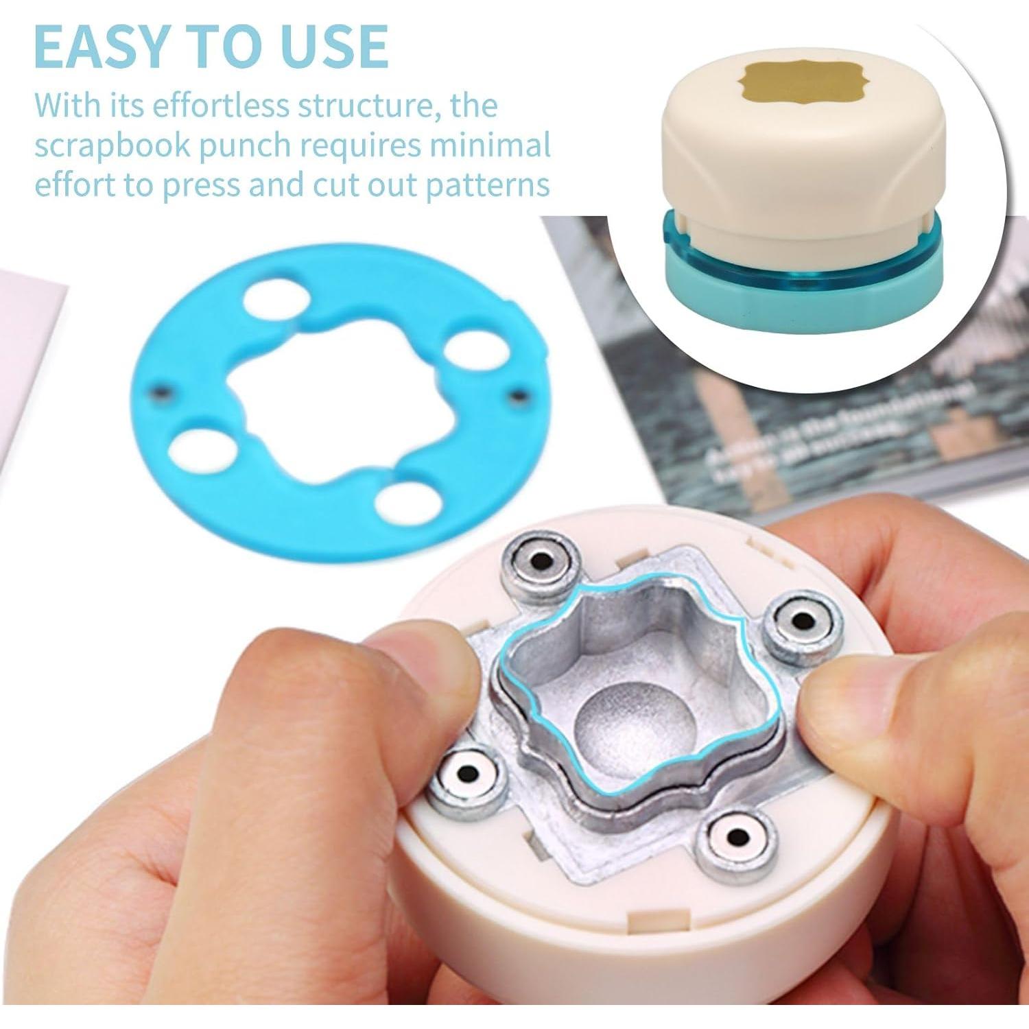 Troqueladora de Manualidades Cyrank - Esquinas Redondeadas, 4 Hojas