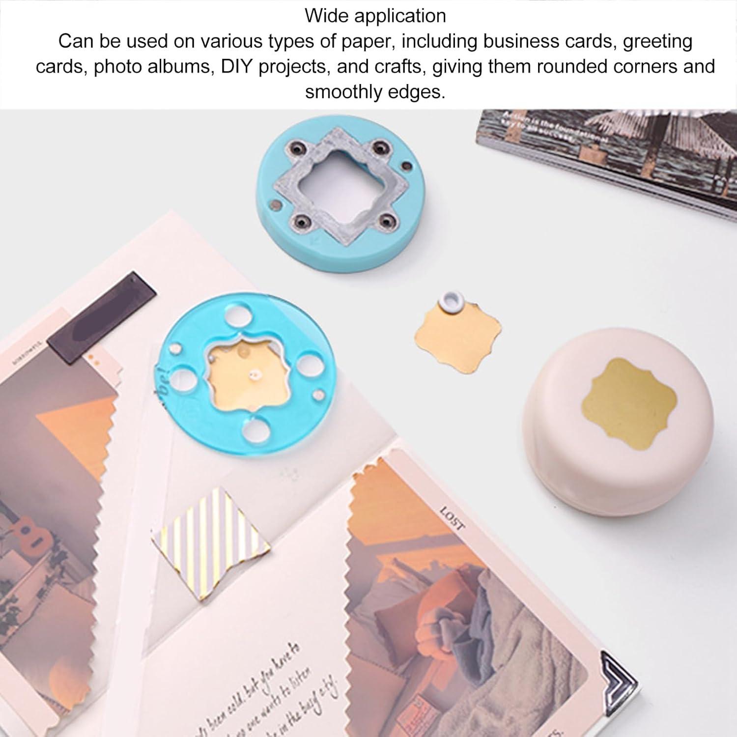 Troqueladora de Manualidades Cyrank - Esquinas Redondeadas, 4 Hojas