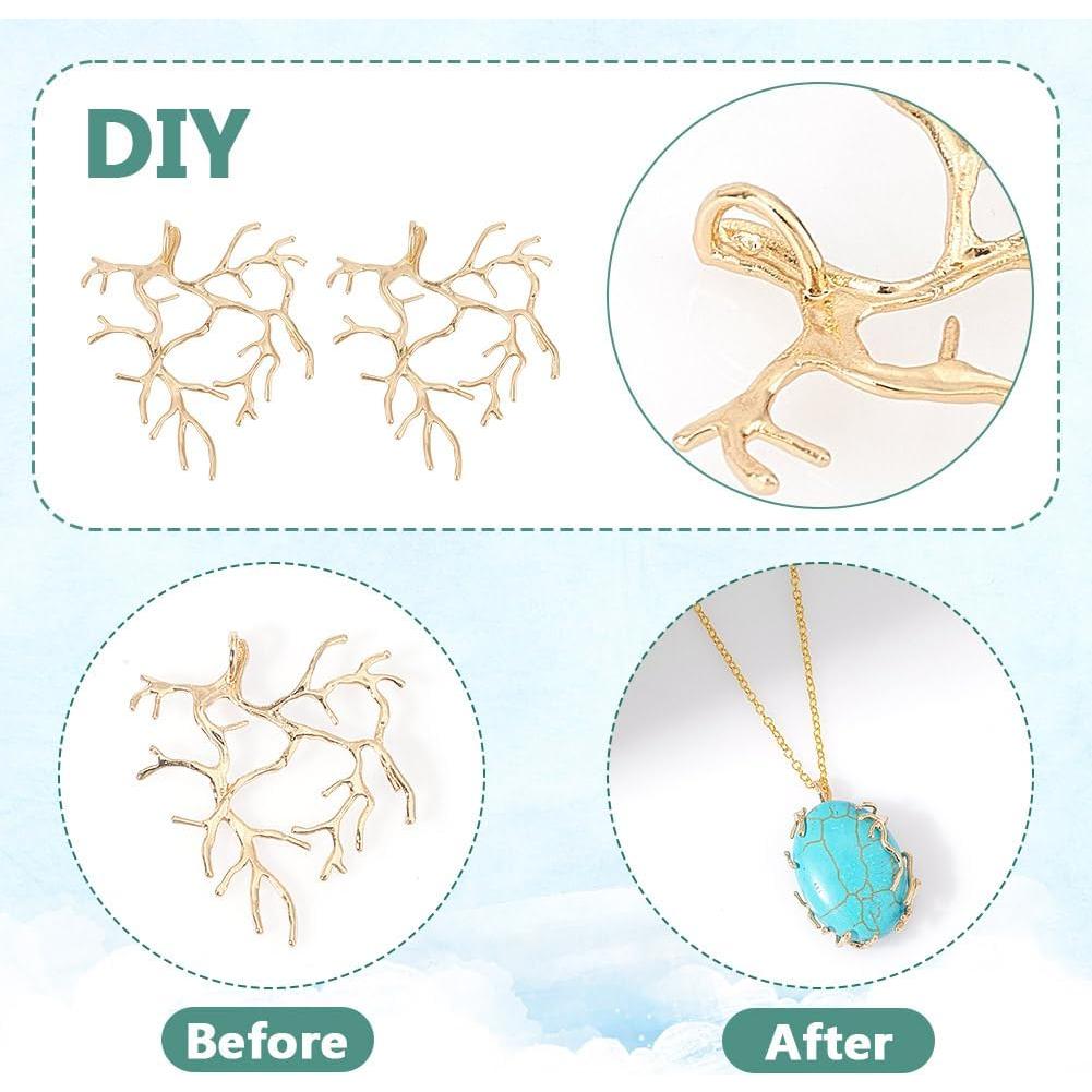 NBEADS 10 Piezas Colgantes de Garra Dorados para Joyería DIY