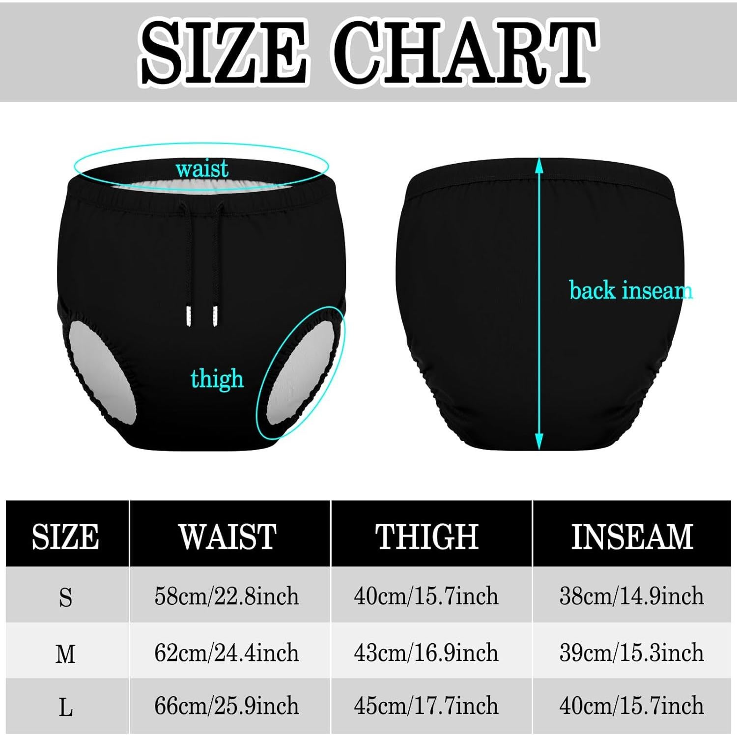 2 Pañales de Natación Reutilizables Glitopper para Adultos S