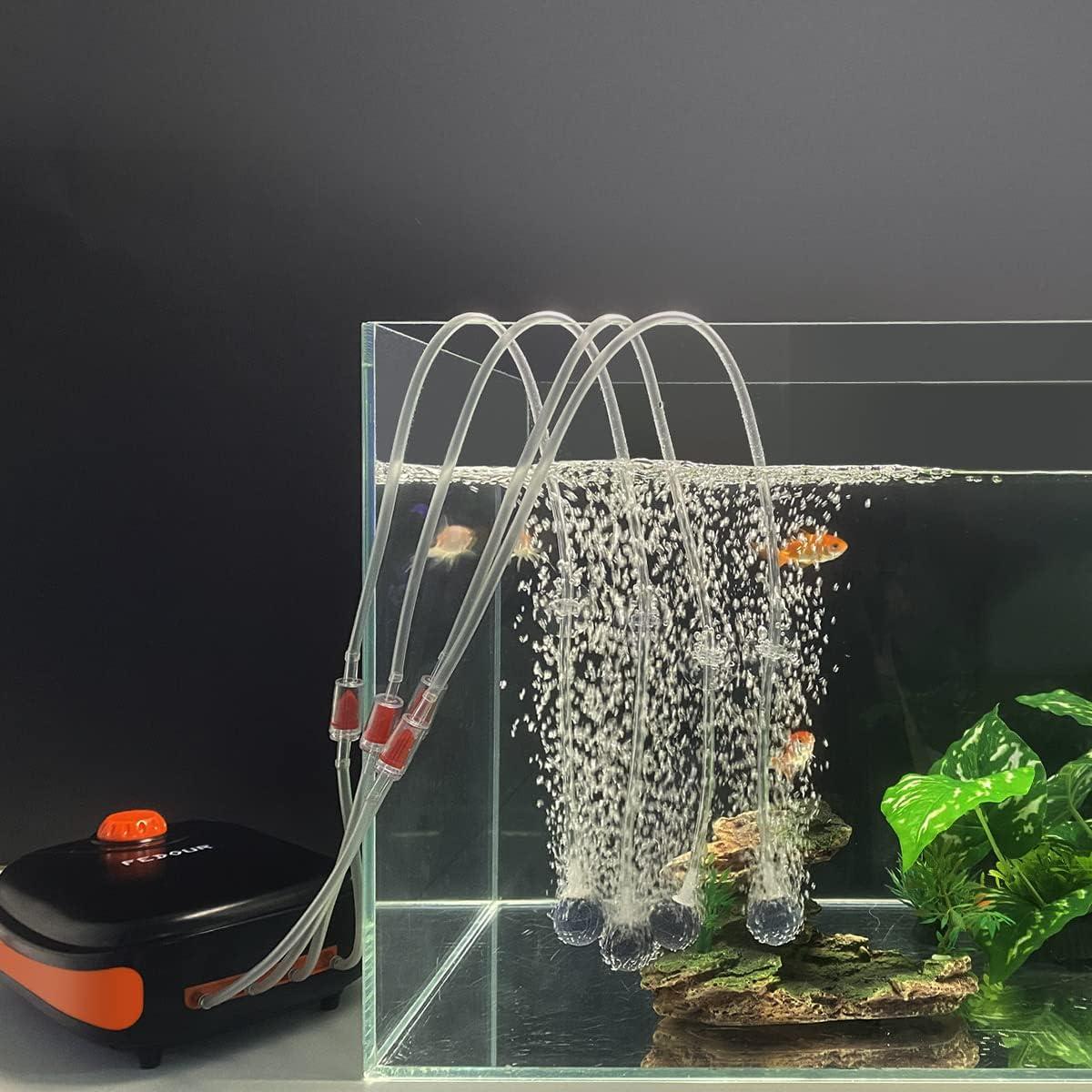 Bomba de Aire Eléctrica FEDOUR 4 Salidas 8W para Acuario 1135L