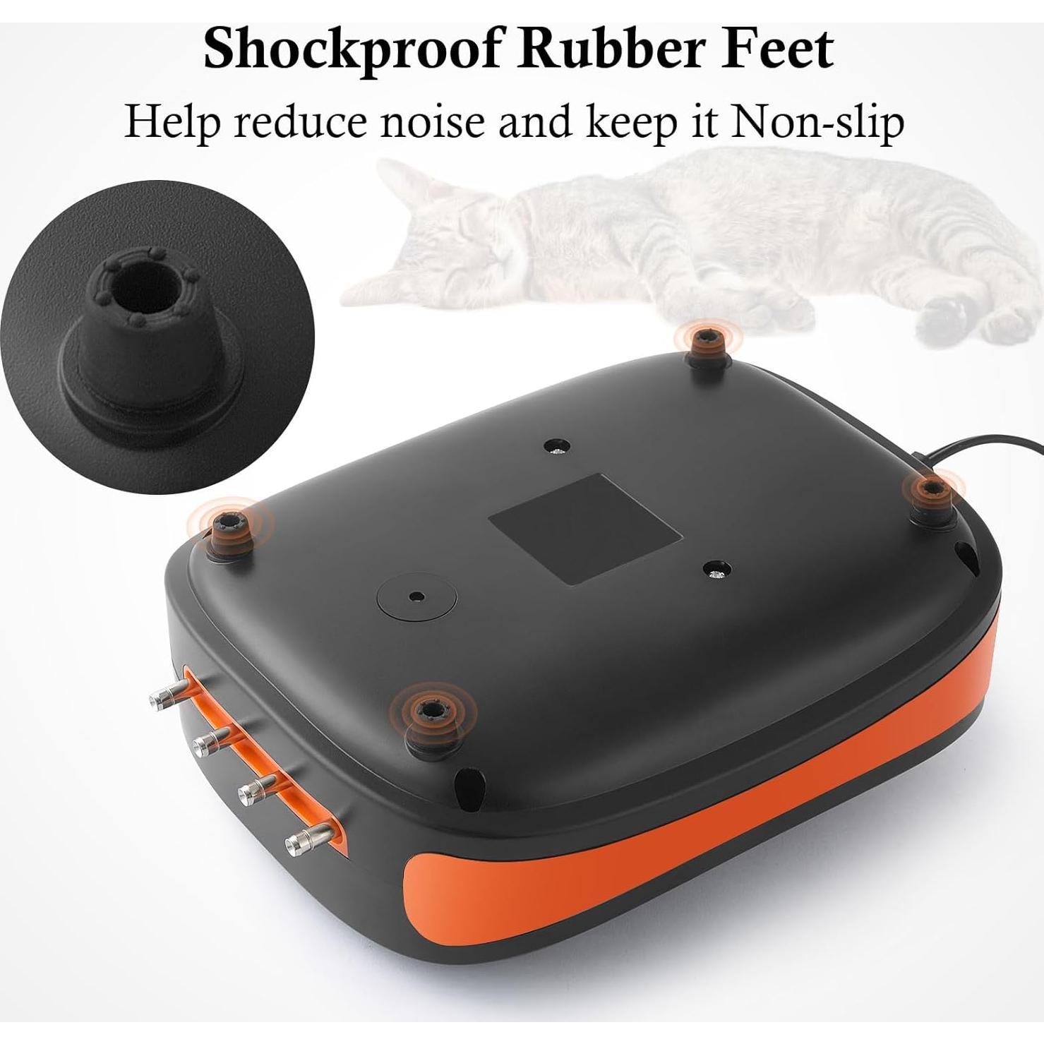 Bomba de Aire Eléctrica FEDOUR 4 Salidas 8W para Acuario 1135L