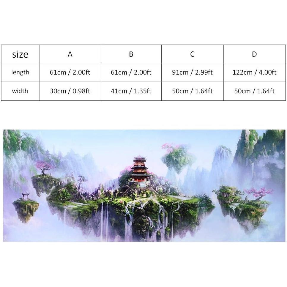 Póster de Acuario GLOGLOW Castillo en el Cielo PVC 61x30cm