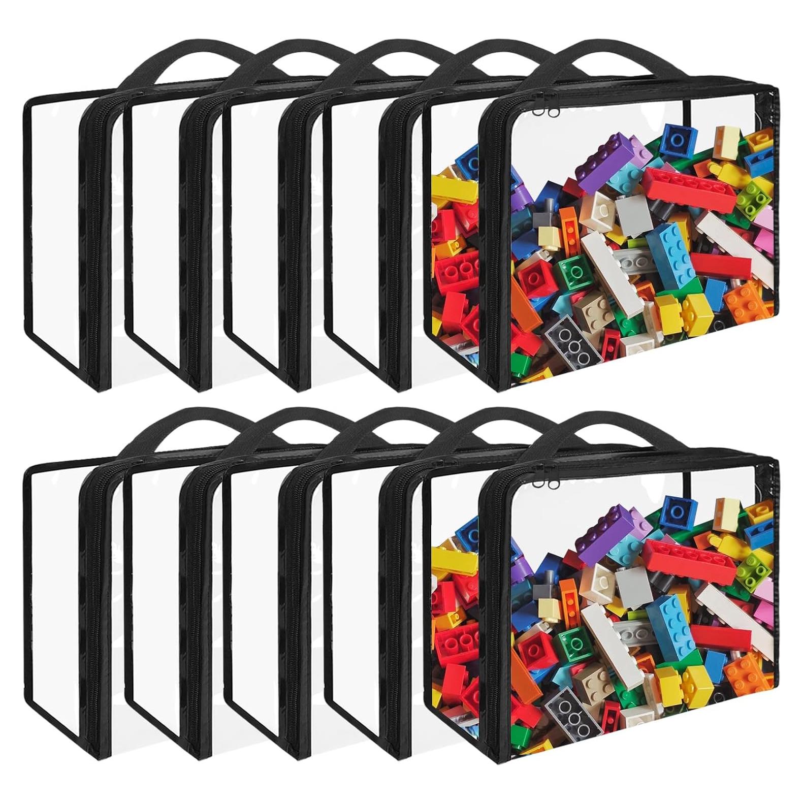 Paquete de 10 Bolsas de Almacenamiento de Juguetes Hlimior 30x25 cm