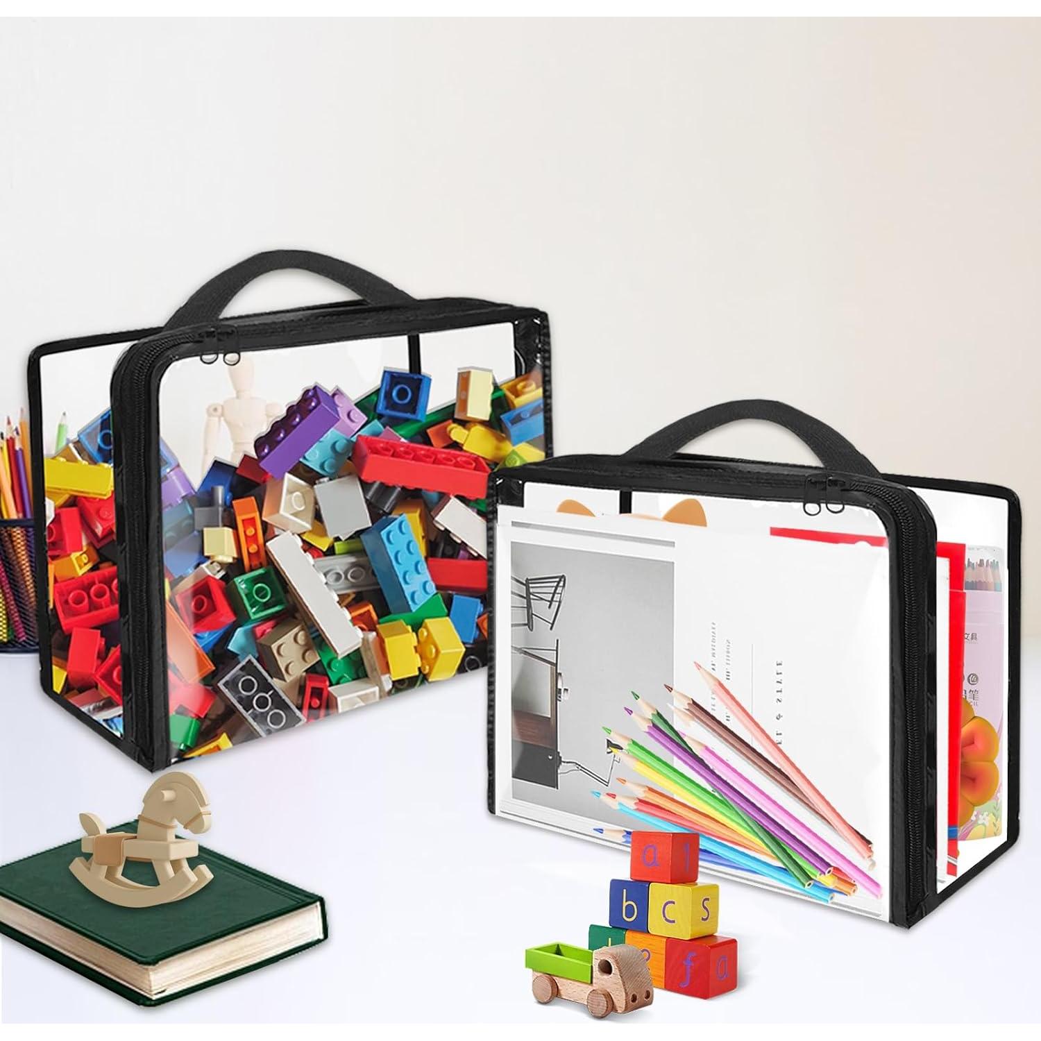 Paquete de 10 Bolsas de Almacenamiento de Juguetes Hlimior 30x25 cm