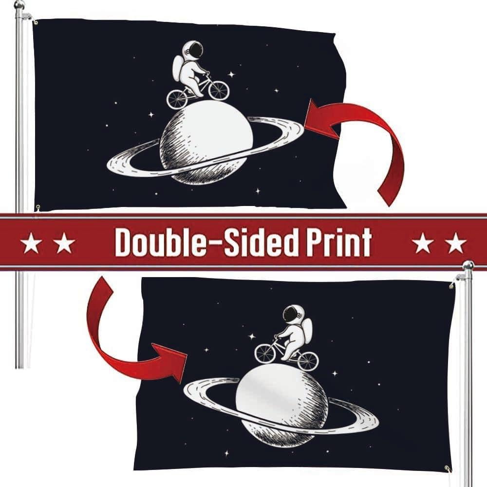 Bandera Swono Planeta Negro 91x152 cm Alta Calidad