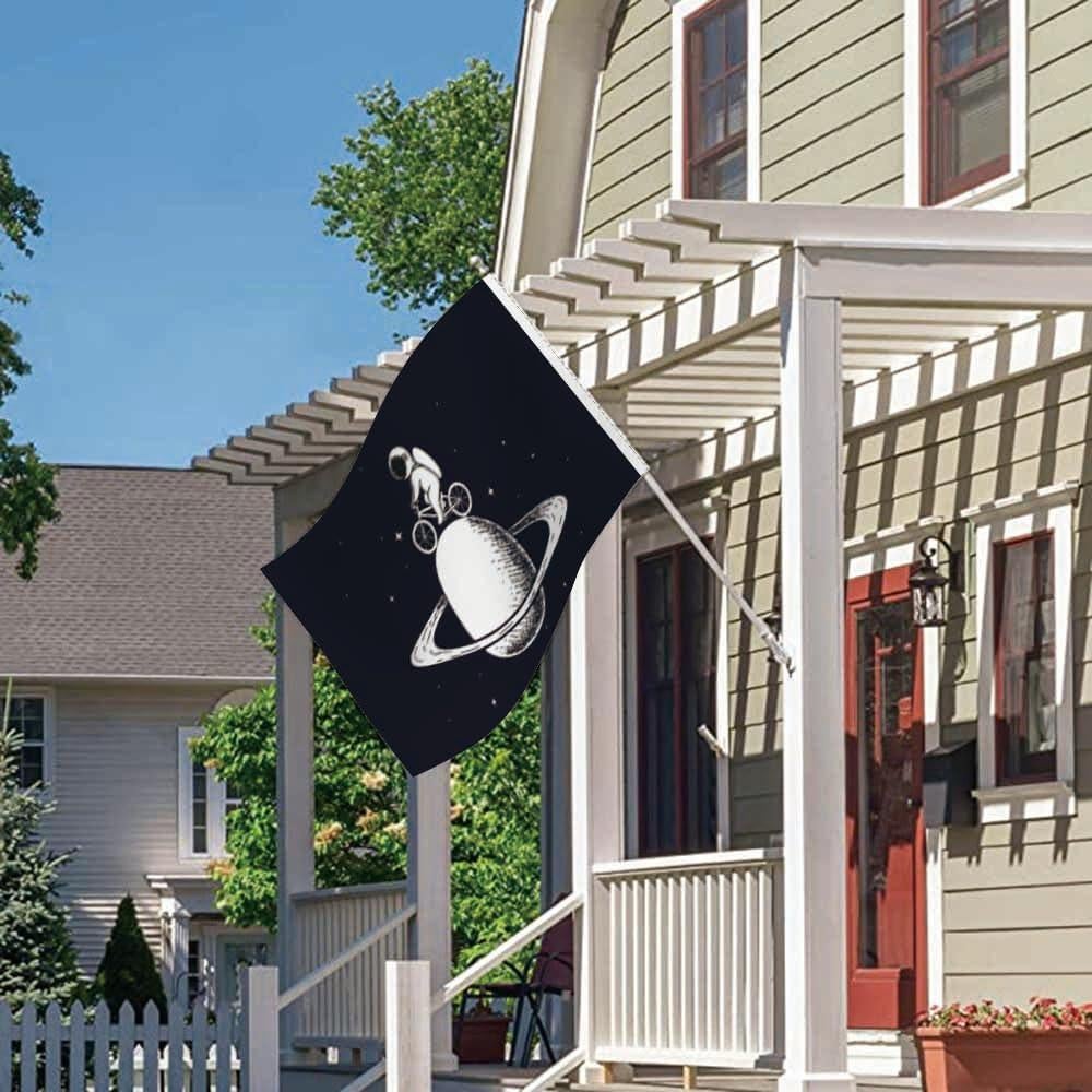 Bandera Swono Planeta Negro 91x152 cm Alta Calidad