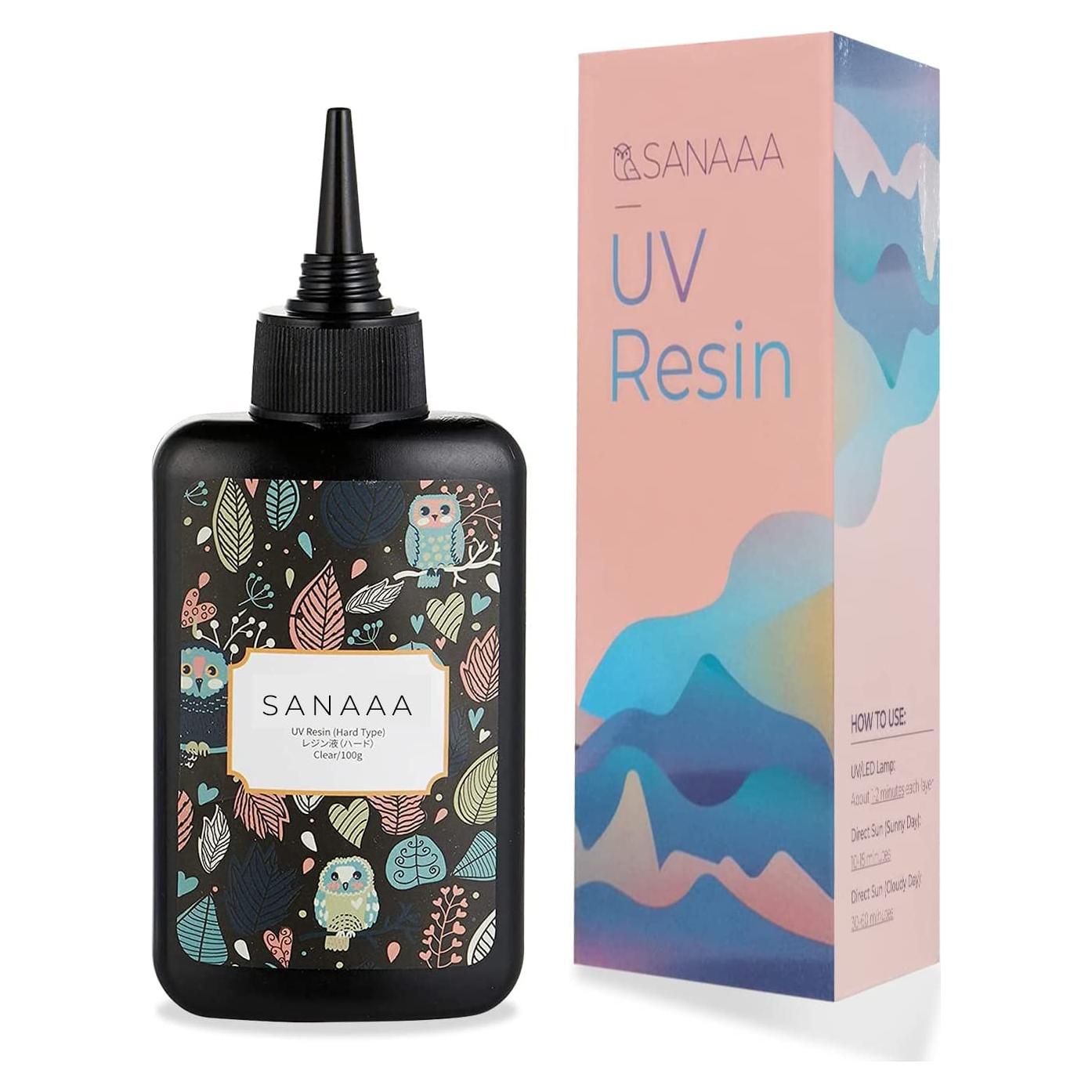 Resina UV SANAAA Transparente Dura 100g para Joyería