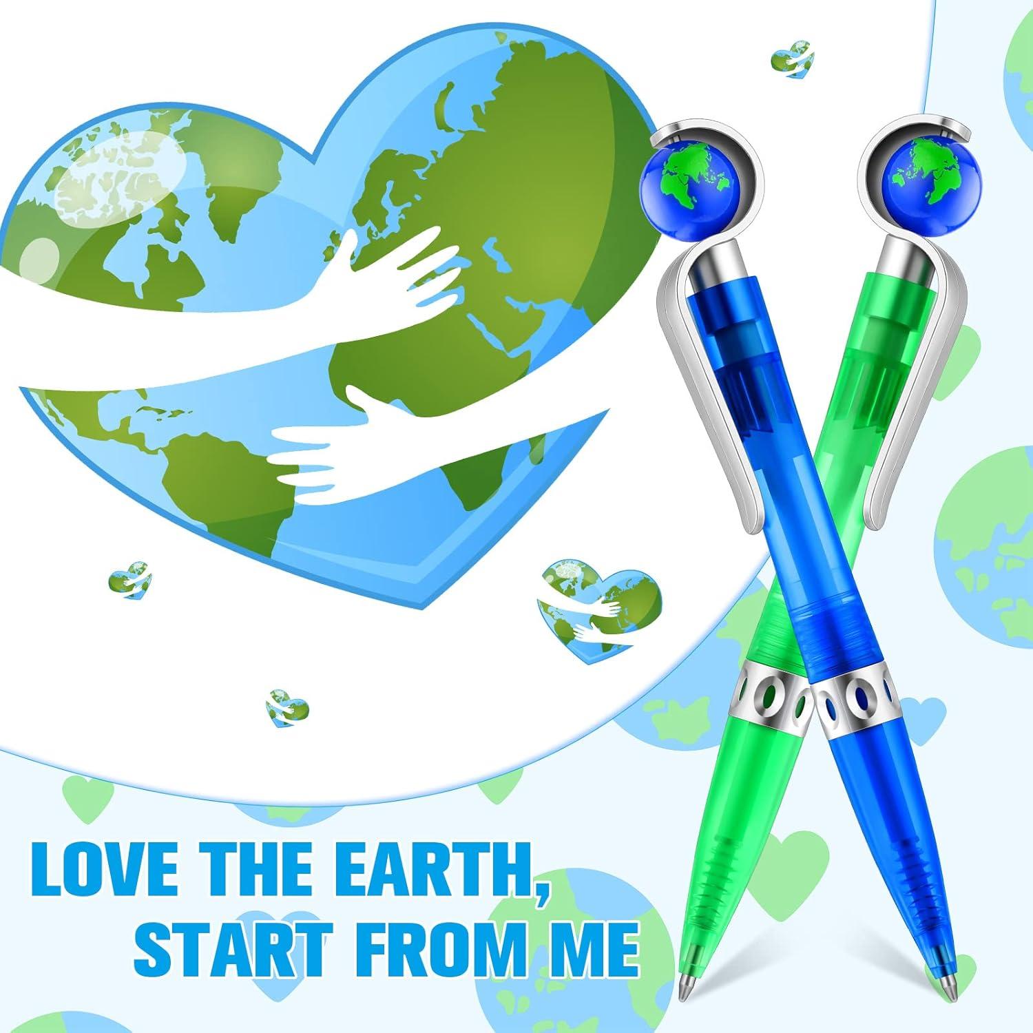 Bolígrafos Retráctiles Teling Globo 20 Pcs Tinta Negra 1 mm