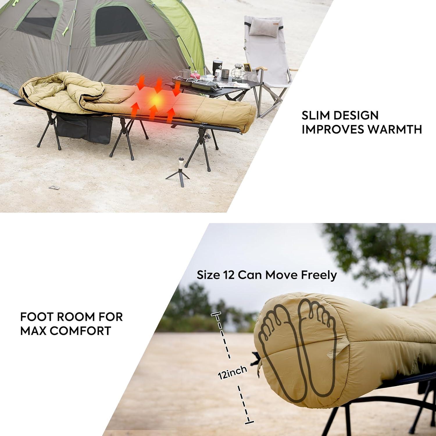 Saco de Dormir Momia ICECO MSB215K 0°C para Adultos