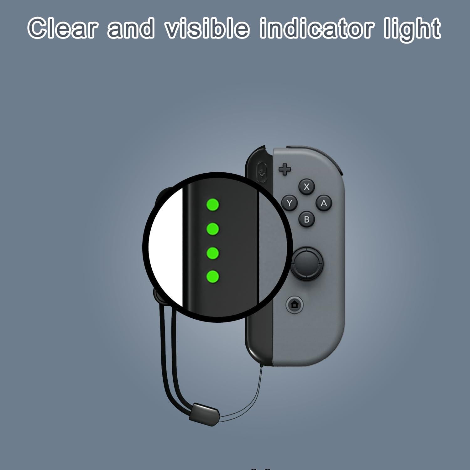 Correa de Muñeca Lonxmovs para Joycon Switch - 2 Pack Negro