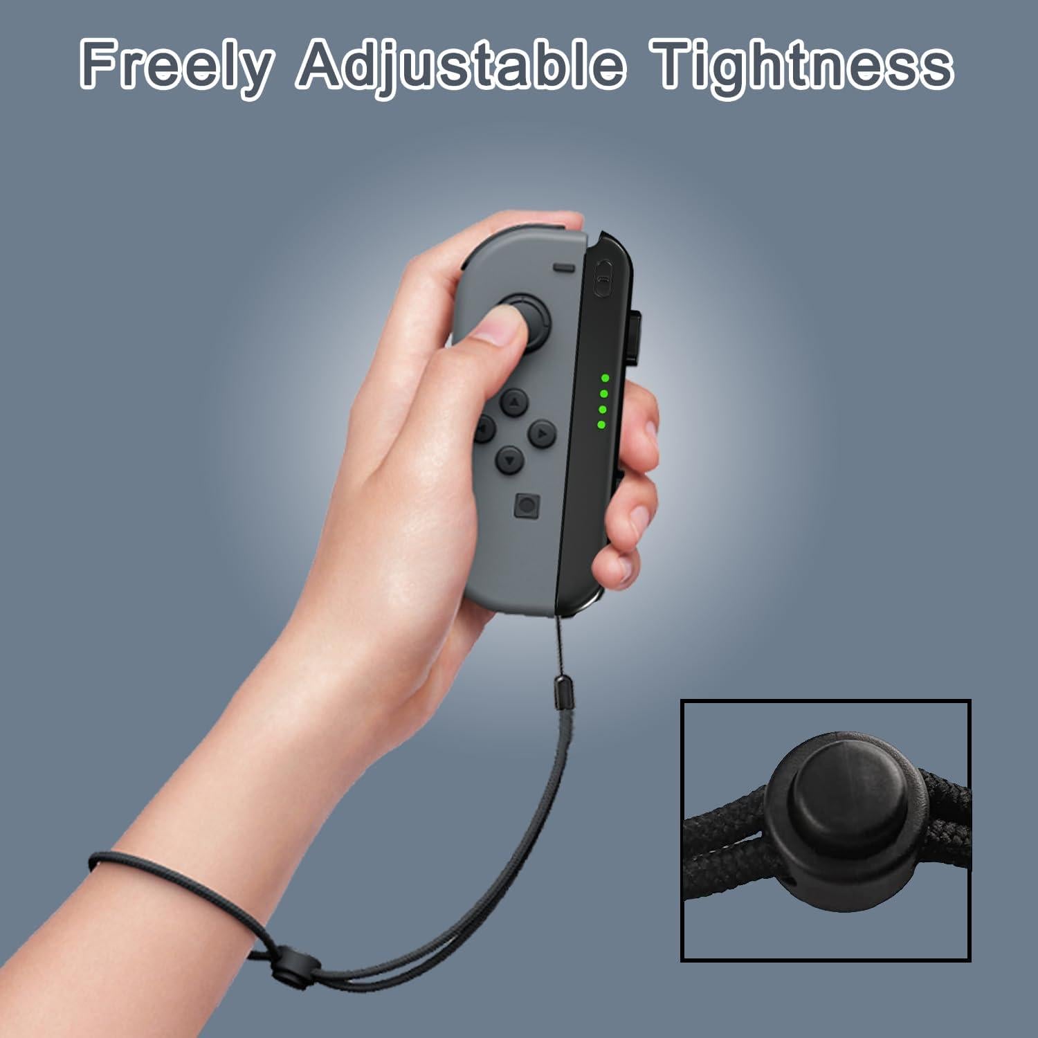 Correa de Muñeca Lonxmovs para Joycon Switch - 2 Pack Negro