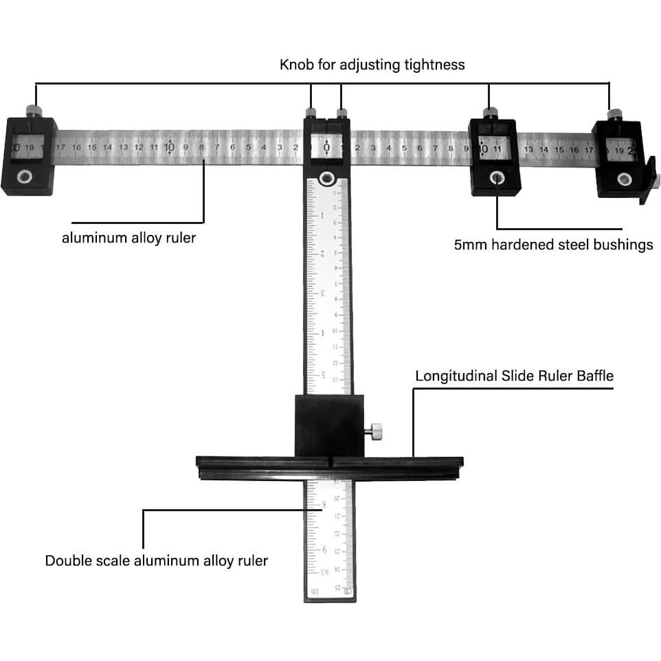 Plantilla de Perforación Joywayus para Gabinetes - Negra - 357g