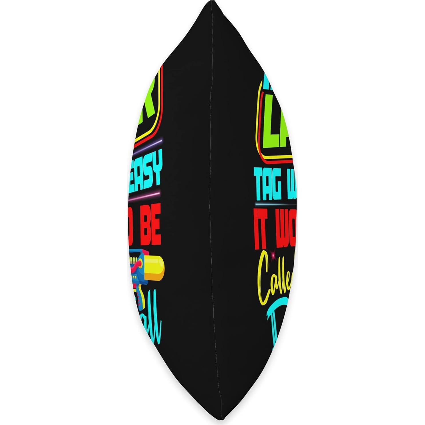 Cojín Lazer Tag Colección Divertidos 40x40 cm Multicolor