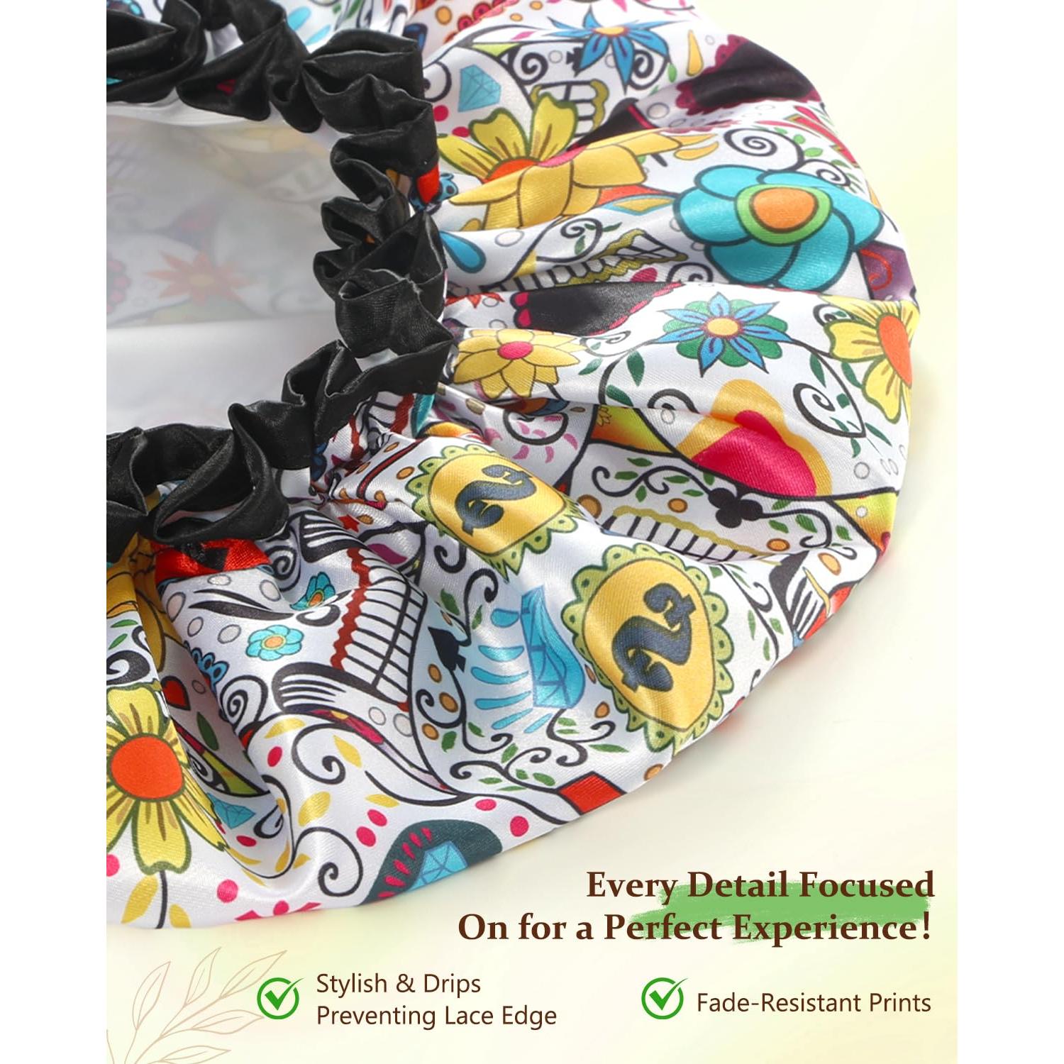 Gorro de Ducha Mikimini Extra Grande Impermeable para Mujeres