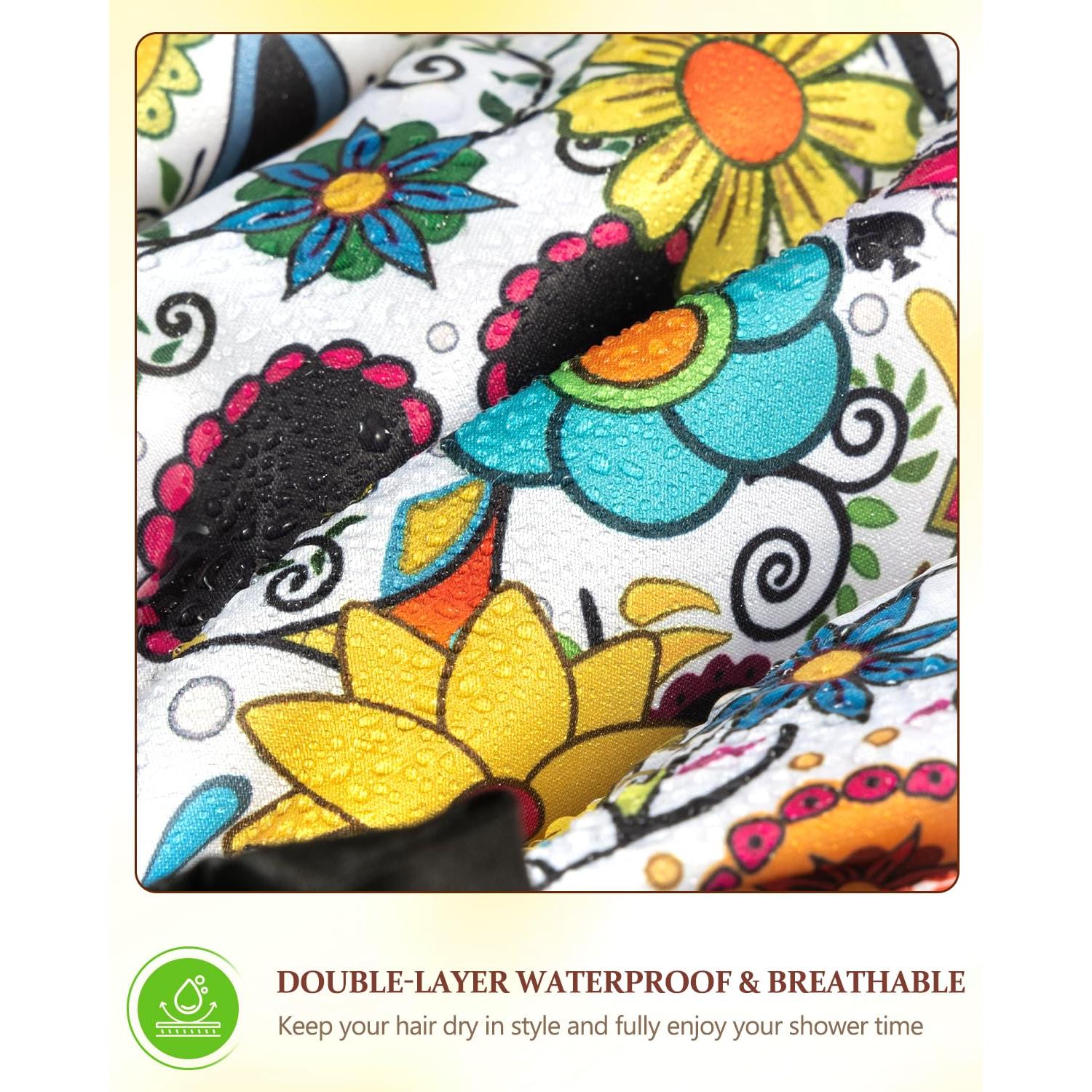 Gorro de Ducha Mikimini Extra Grande Impermeable para Mujeres