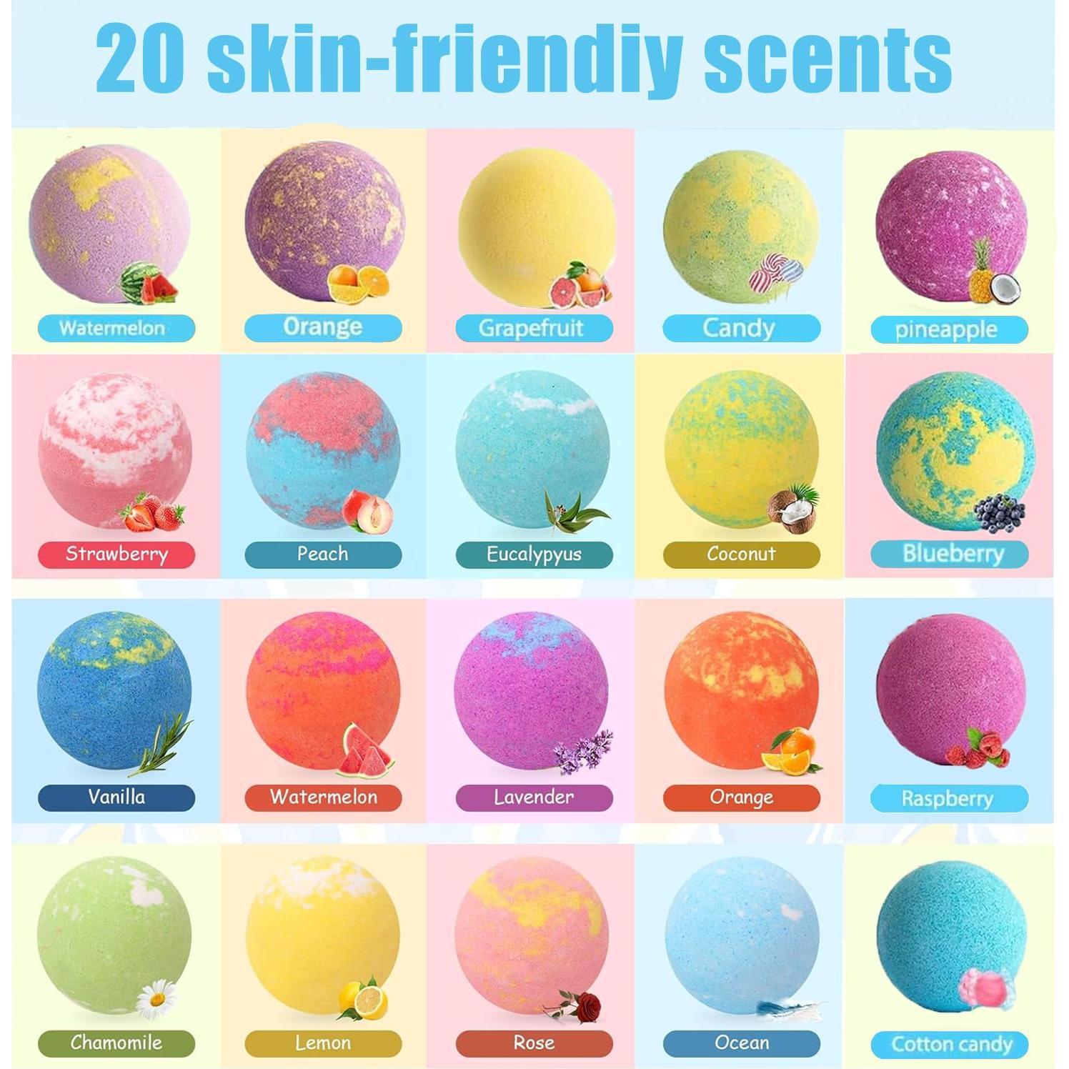 Bombas de Baño Kottke para Niños - 20 Aromas y Sorpresas