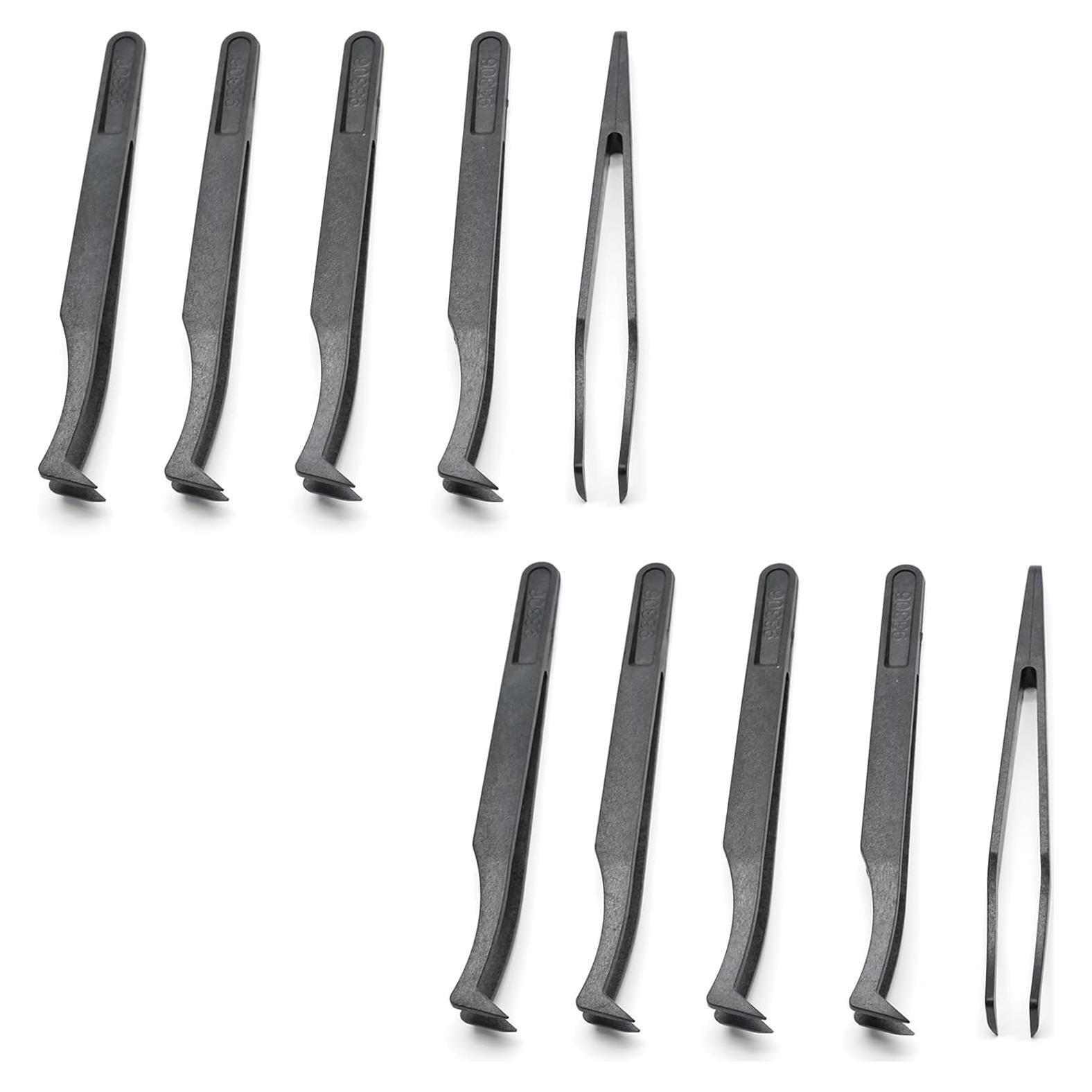 Juego de 10 Pinzas de Plástico Antiestáticas Qjaiune 115mm