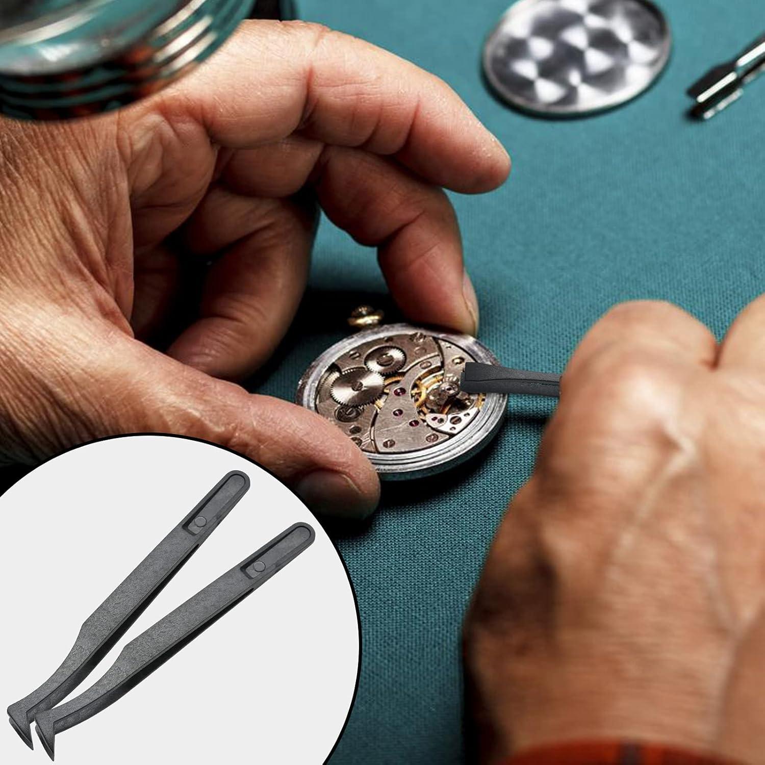 Juego de 10 Pinzas de Plástico Antiestáticas Qjaiune 115mm