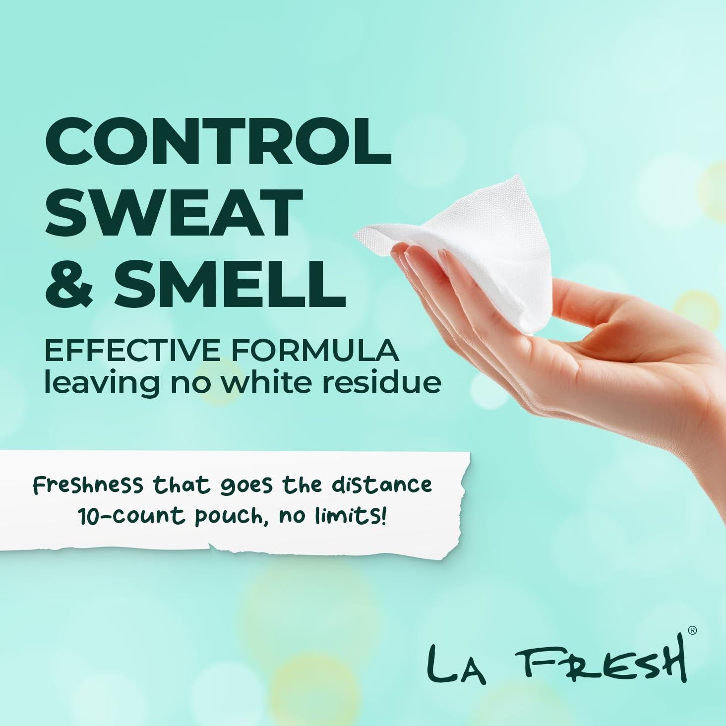 Toallitas Antitranspirantes LA Fresh - 30 Toallitas Desodorantes