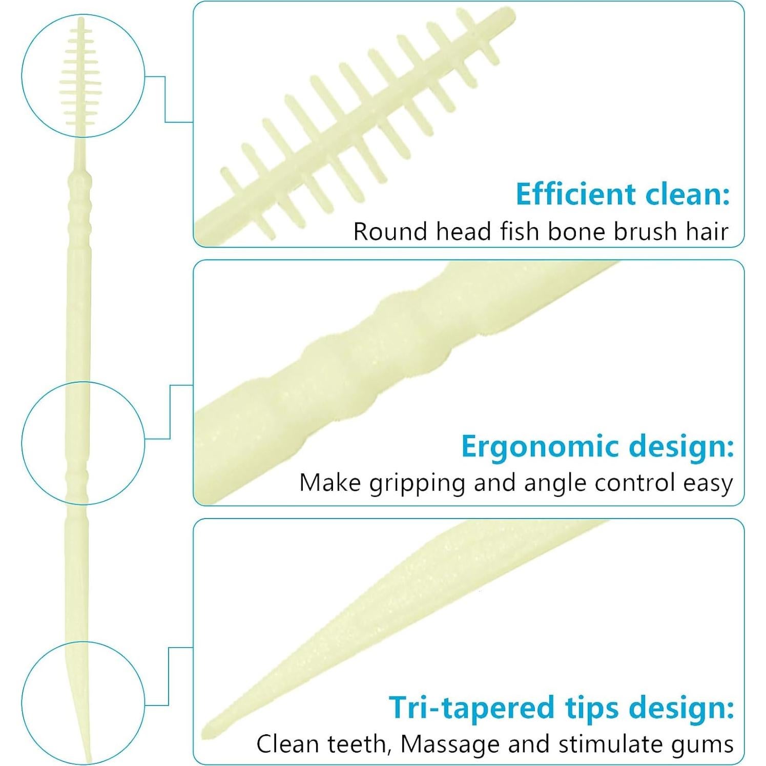 Palillos Interdentales DanTicy Coco 600PCS - Hilo Dental Suave