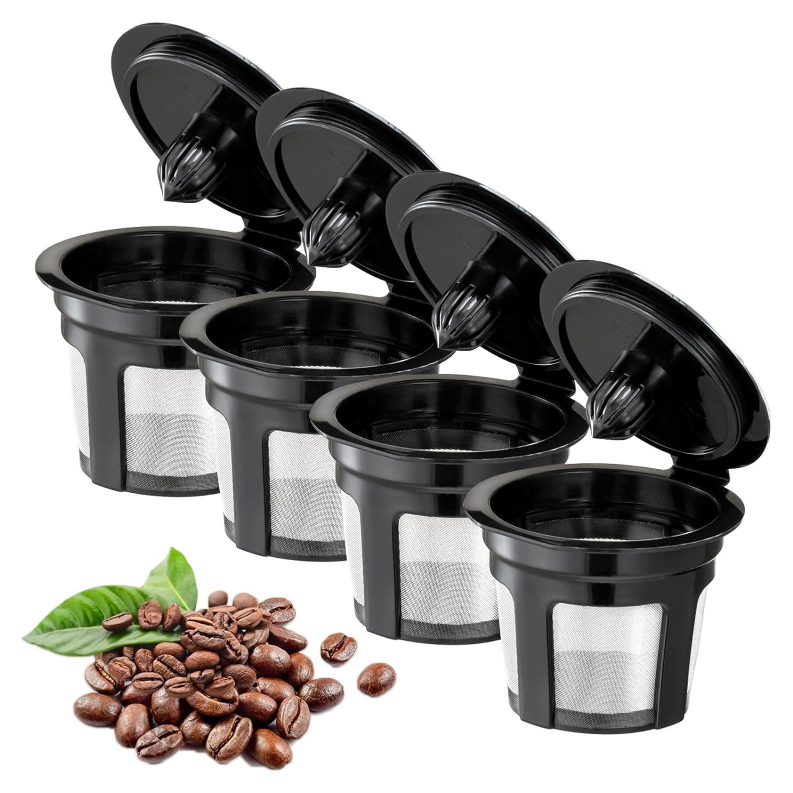 Filtros de Café Reutilizables InwodiTeki para Keurig 1.0 y 2.0 - 4 Unidades