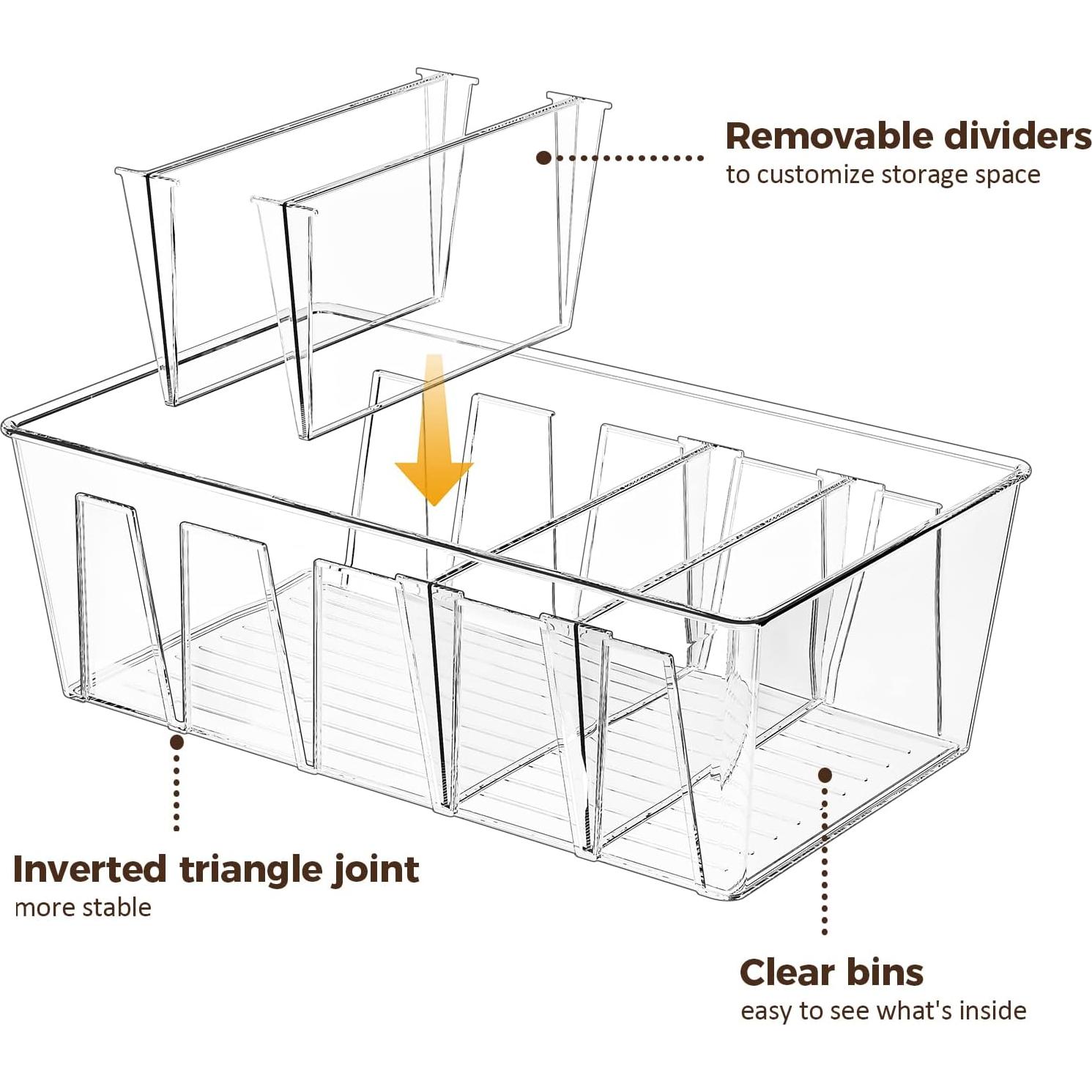 Organizadores de Almacenamiento Puricon 2 Pack 26.5x13x8.9 cm