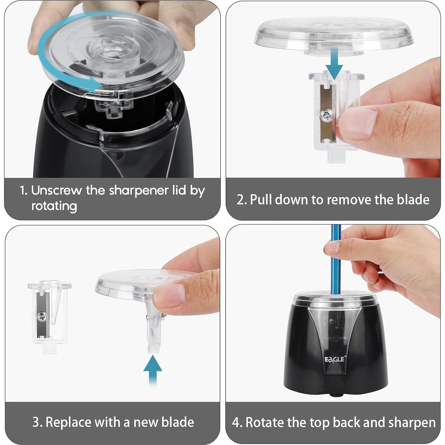 Juego de cuchillas de repuesto Eagle TY34 TY35 EG-5019 - 3 piezas