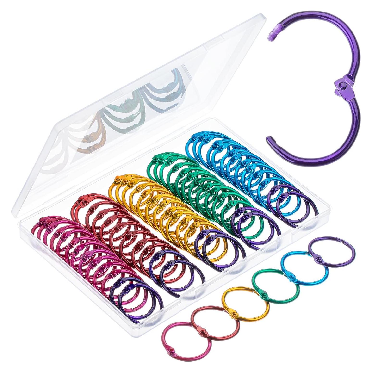 Anillos de carpeta suelta Mr. Pen 72 unidades 2.54 cm colores