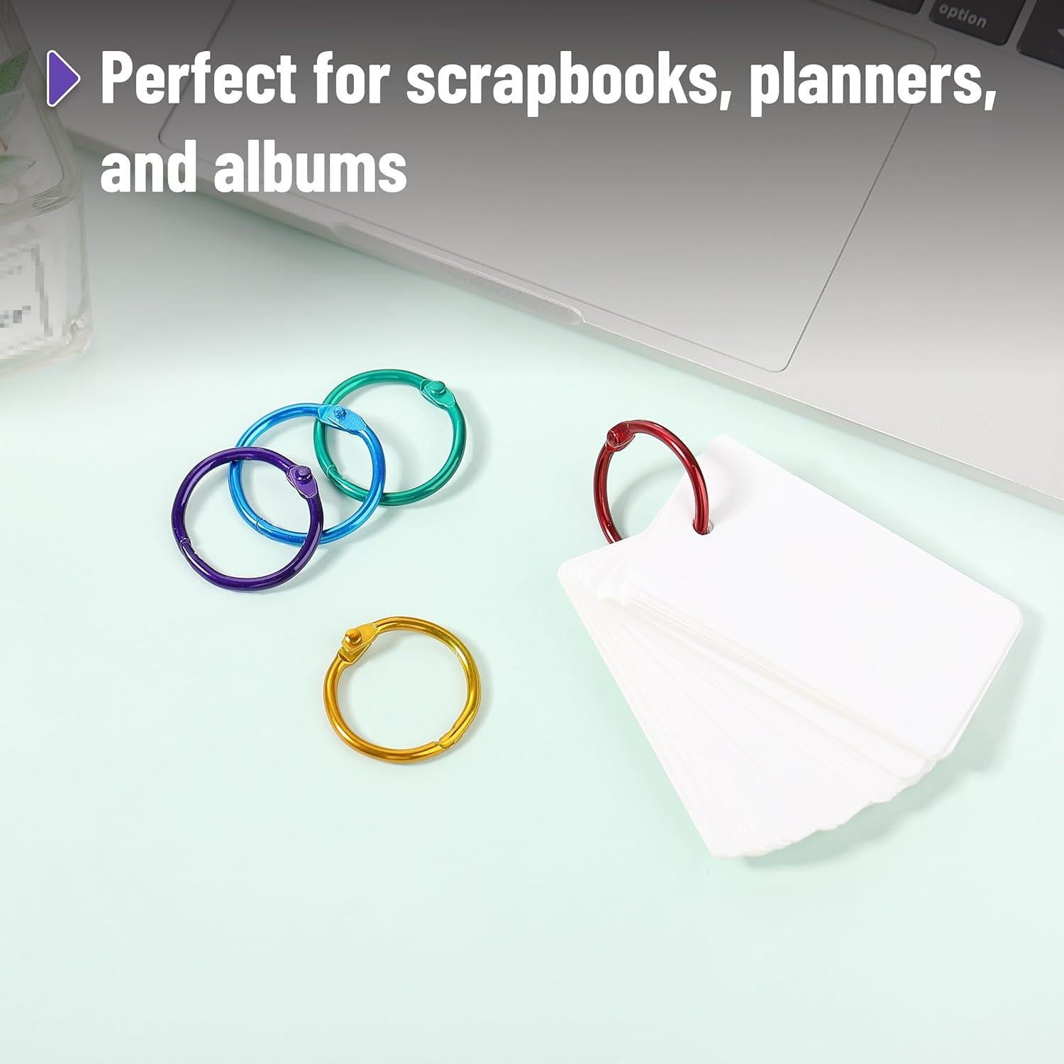 Anillos de carpeta suelta Mr. Pen 72 unidades 2.54 cm colores