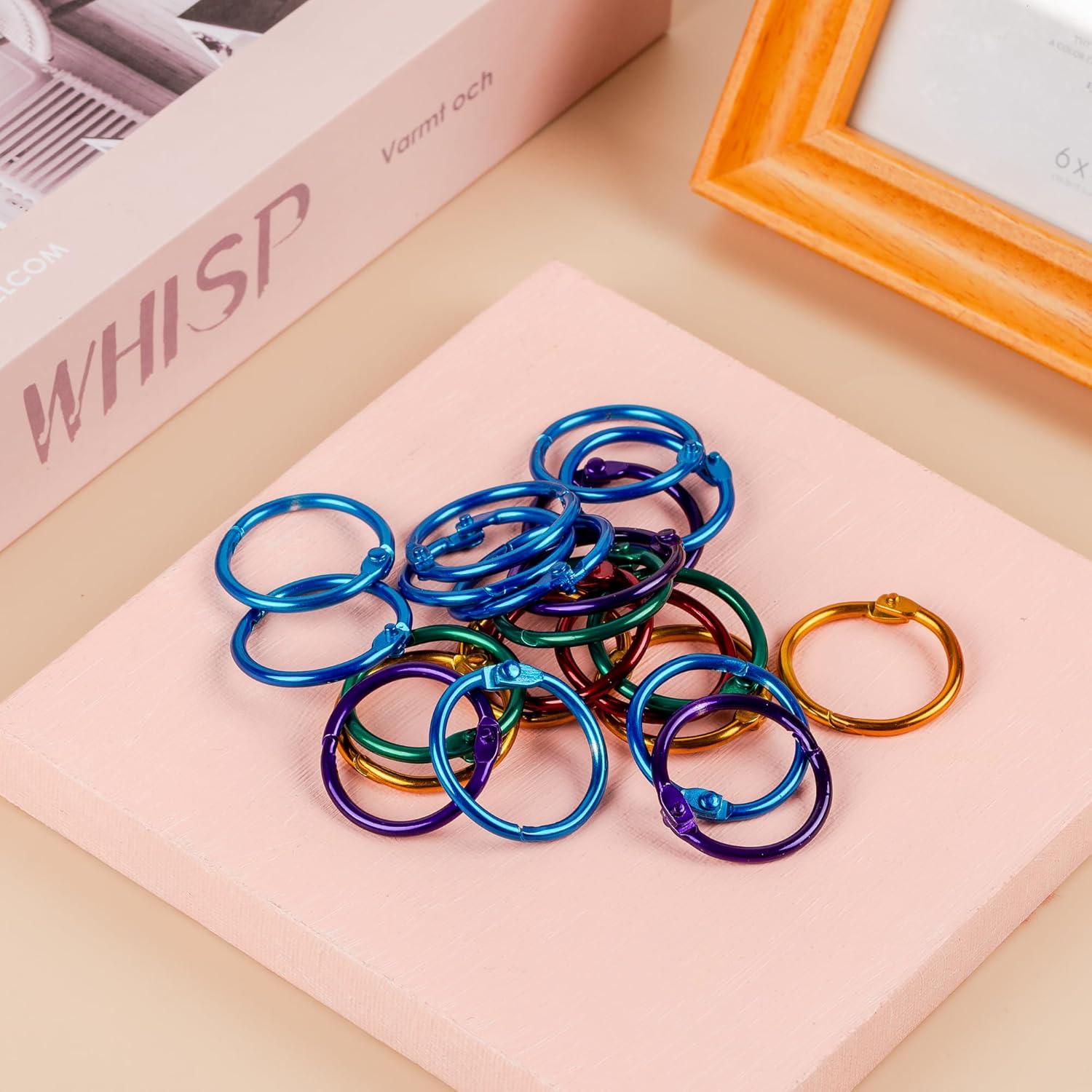 Anillos de carpeta suelta Mr. Pen 72 unidades 2.54 cm colores