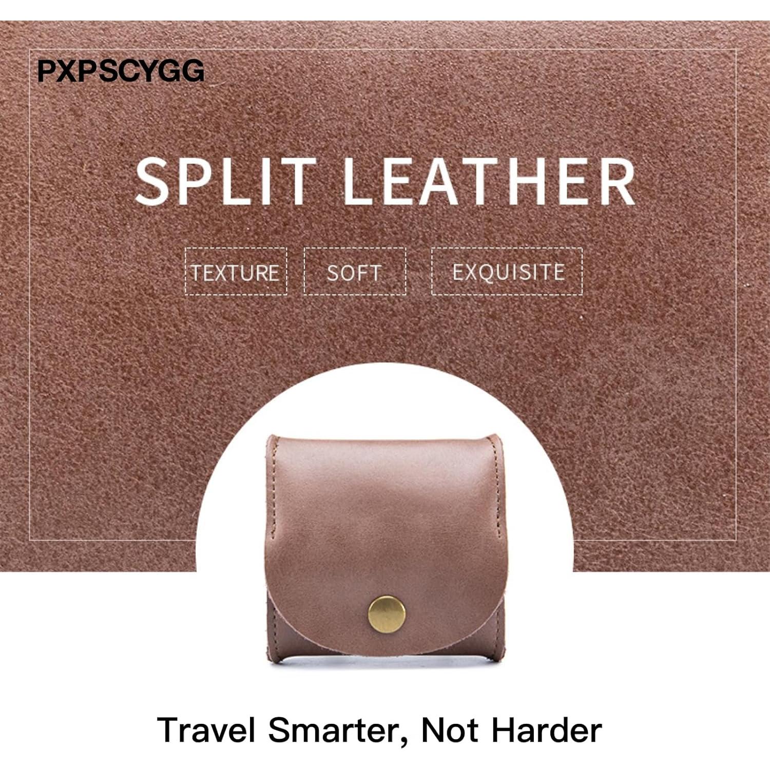 Monedero de Cuero Rústico Hecho a Mano - Compacto y Ligero