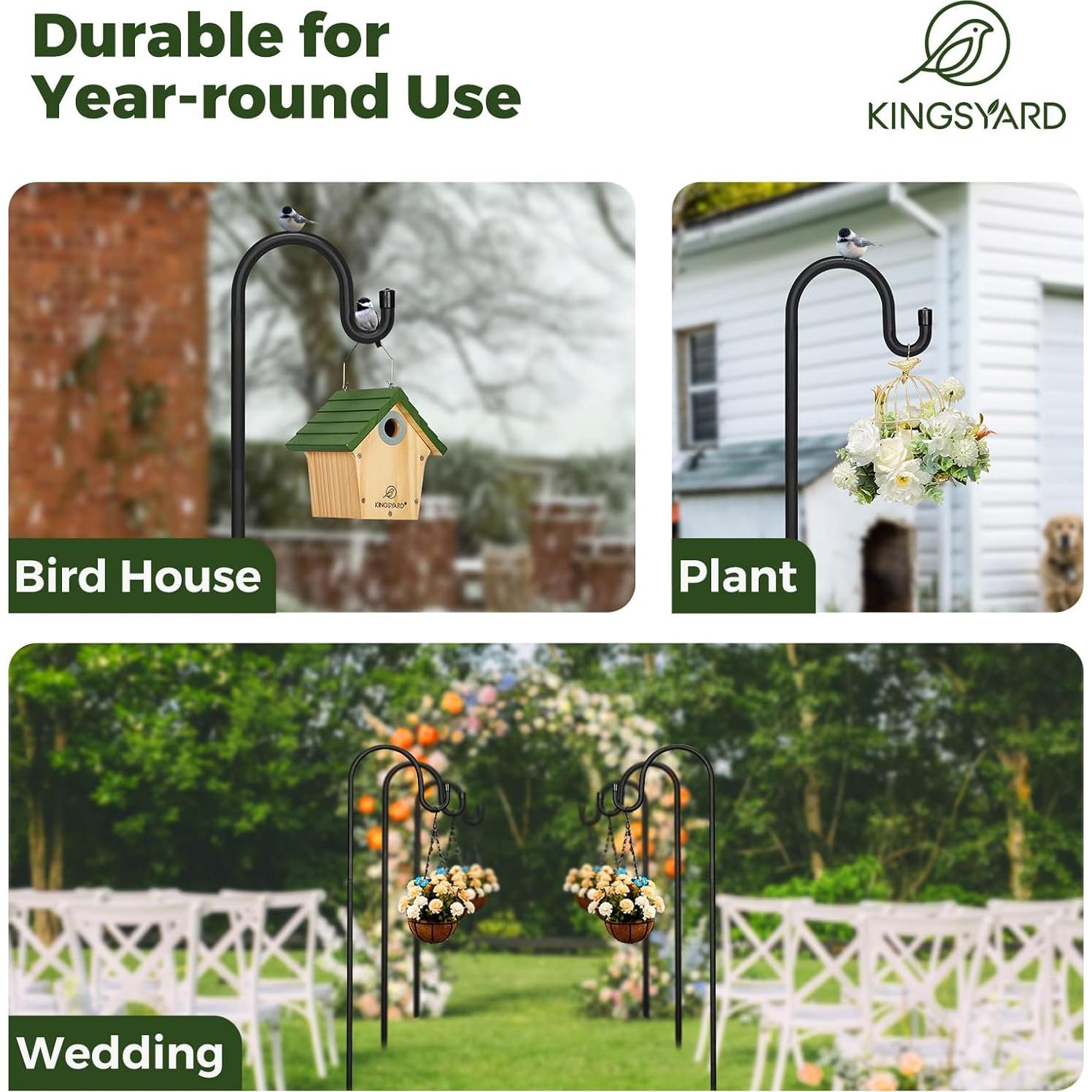 Gancho Ajustable Kingsyard 112 cm para Comederos de Aves