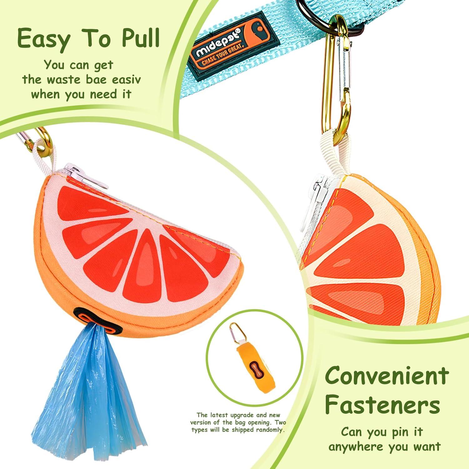 Dispensador de bolsas de caca BlissBud Pomelo Mediano