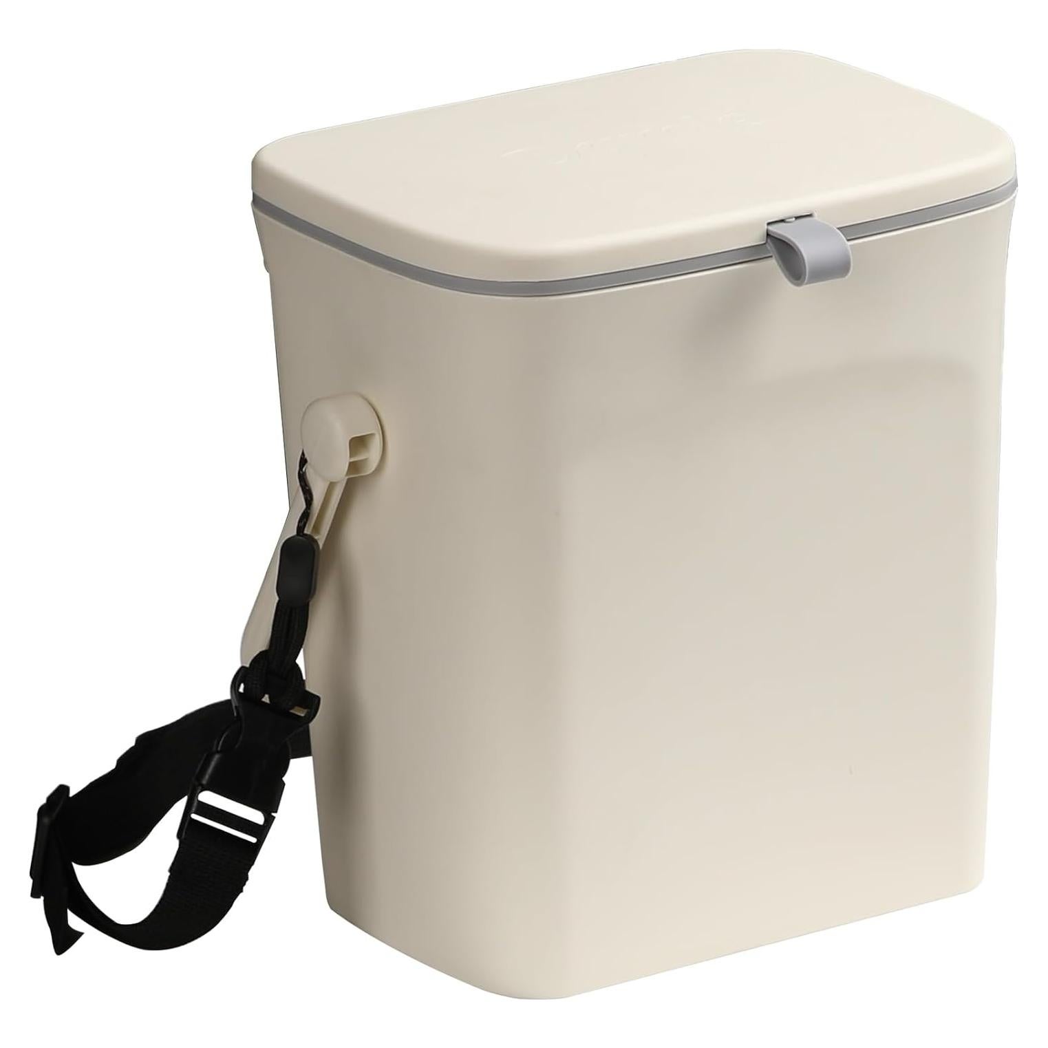 Basurero de coche Yicheyiyou a prueba de fugas 3.7L Blanco