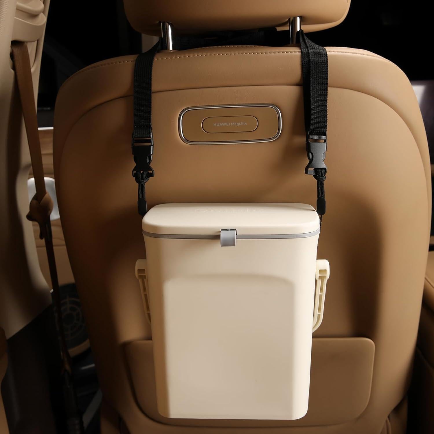 Basurero de coche Yicheyiyou a prueba de fugas 3.7L Blanco