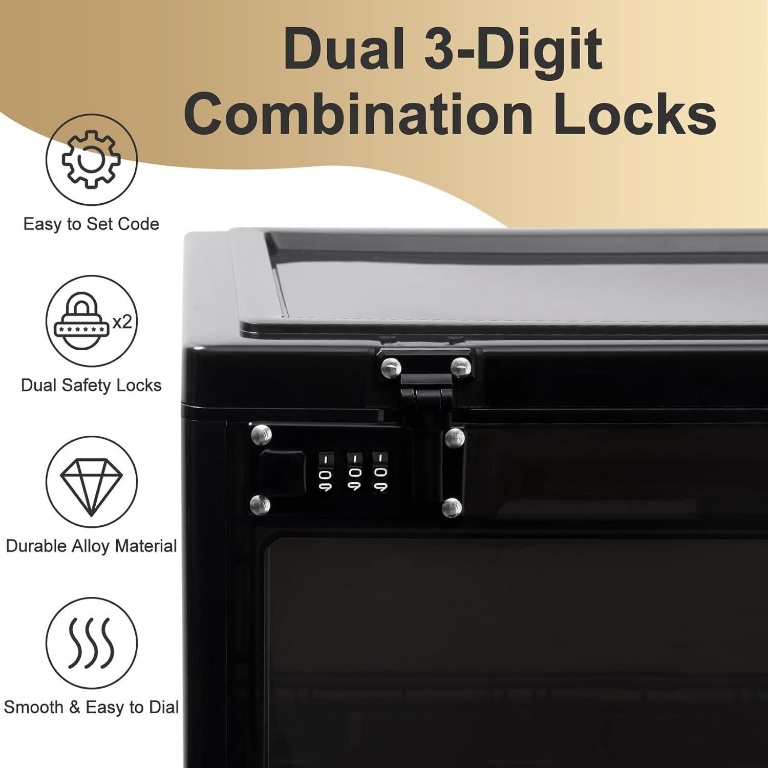 Caja de Seguridad Grande Lalifebuss 24L Cerrable con Código