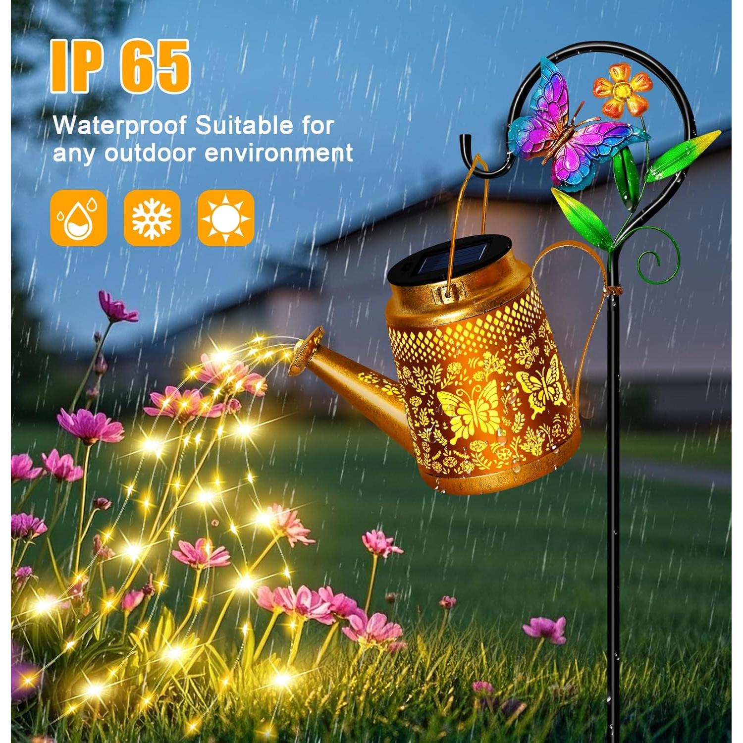 Lámpara Solar de Jardín TEDOF Mariposa Impermeable 12.7cm