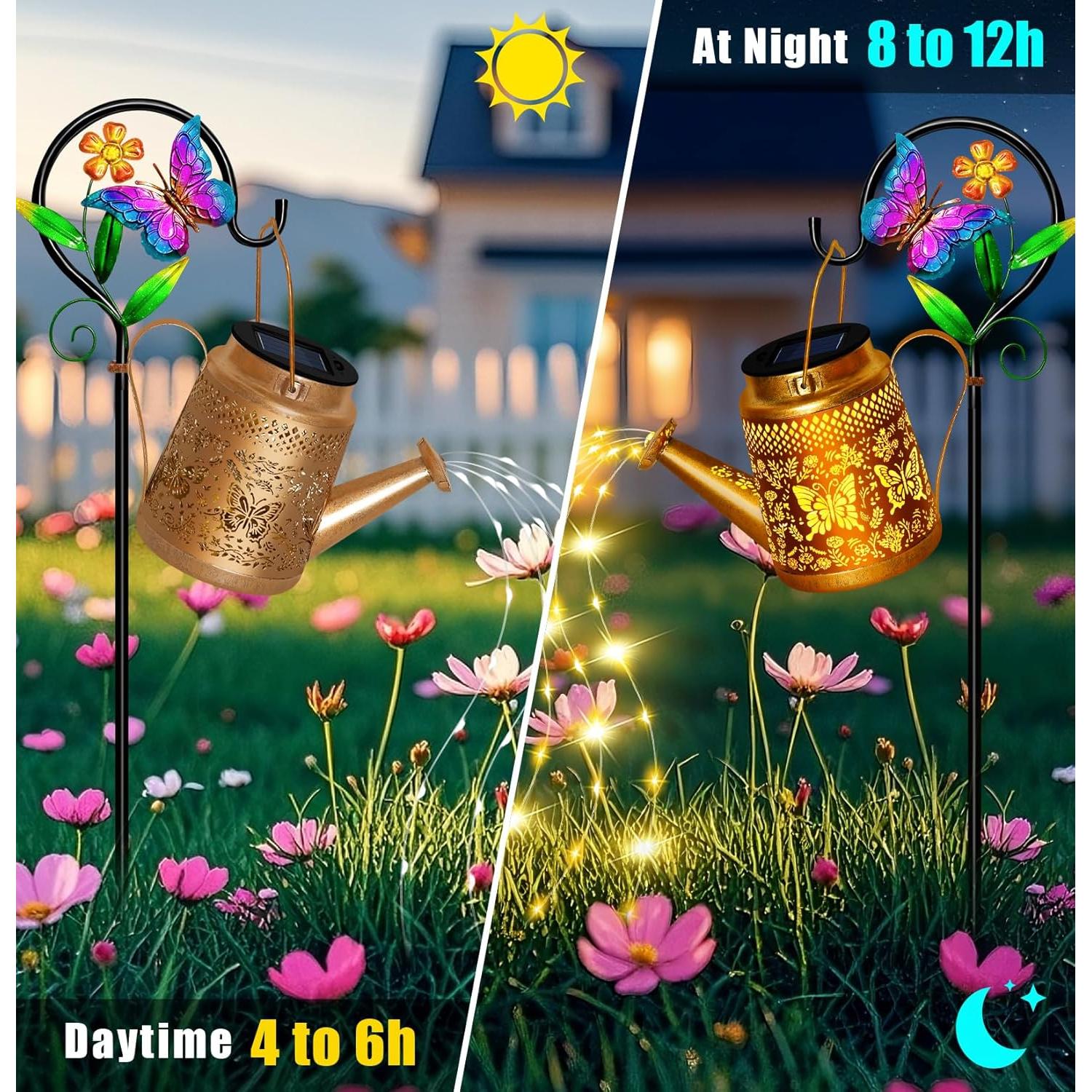 Lámpara Solar de Jardín TEDOF Mariposa Impermeable 12.7cm