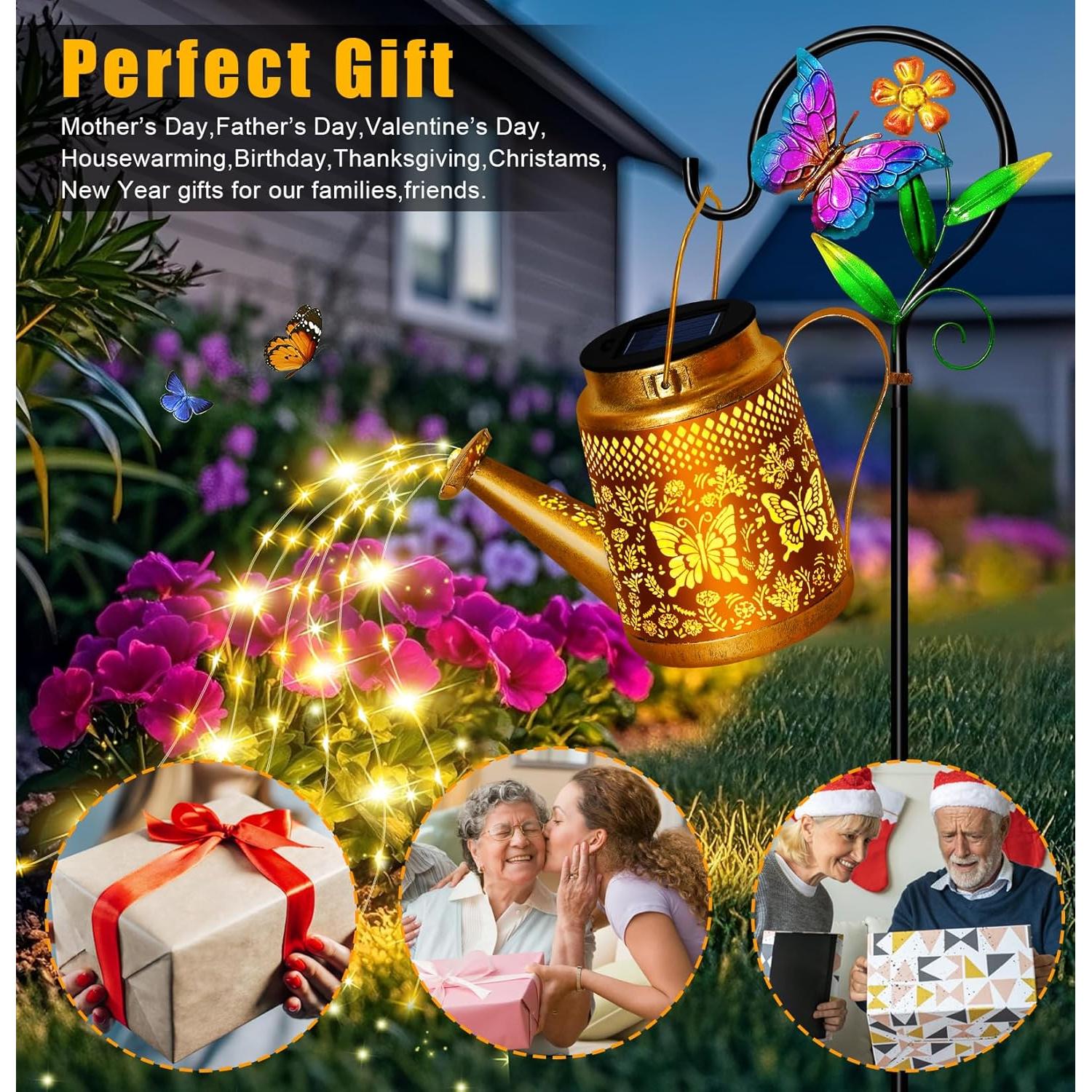 Lámpara Solar de Jardín TEDOF Mariposa Impermeable 12.7cm