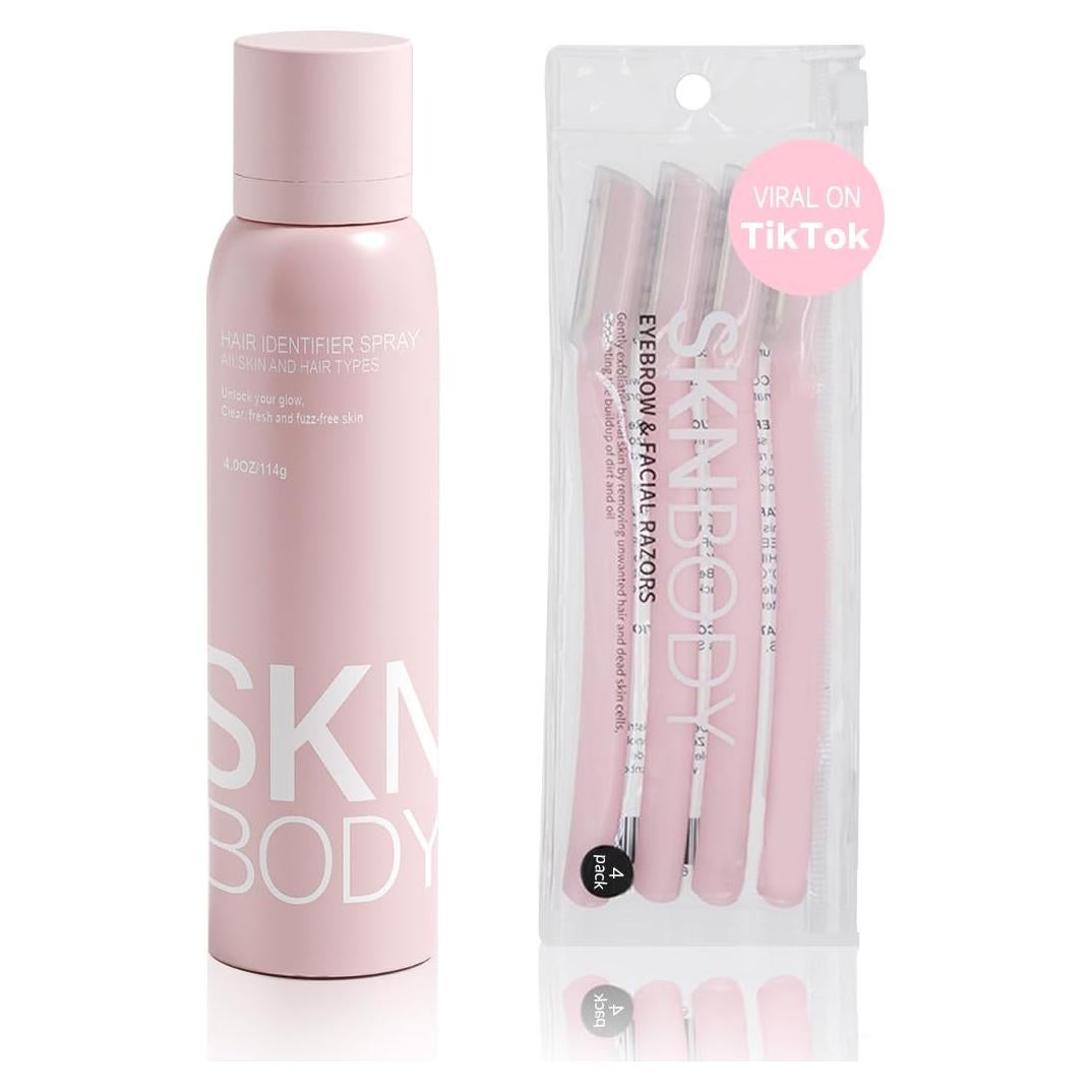 Spray Identificador de Cabello SKNBODY con 4 Navajas para Dermaplaning