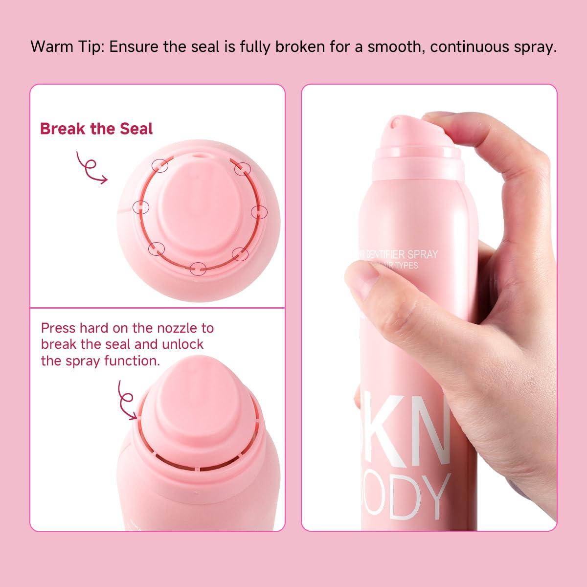 Spray Identificador de Cabello SKNBODY con 4 Navajas para Dermaplaning