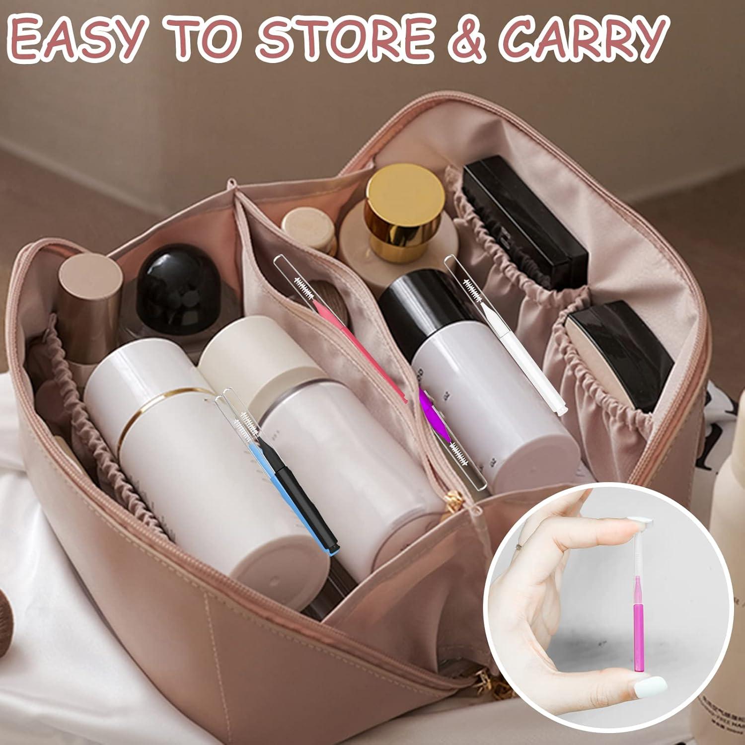 100 Cepillos Micro para Cejas y Pestañas CANIPHA - 10 Colores